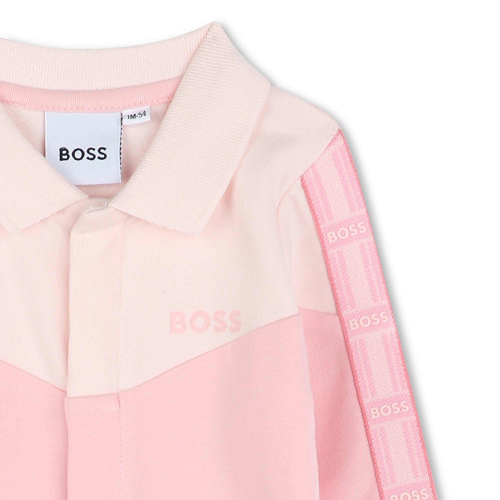 Pink 46X - Boss - Kids Logo All-in-One Baby Grow Onesie - 3