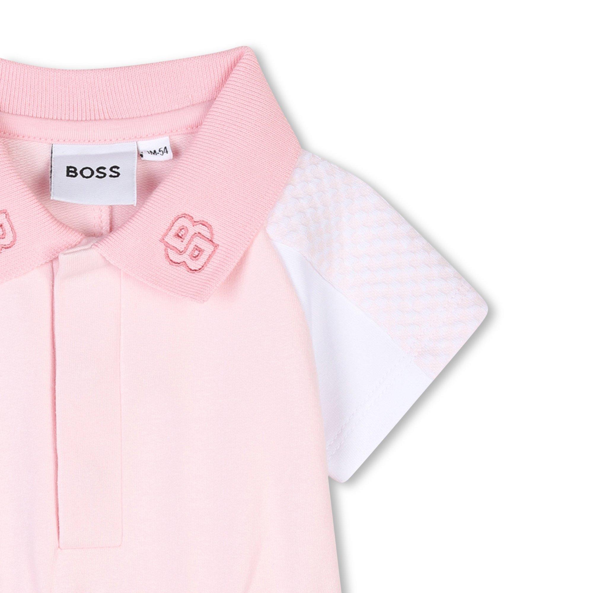 Pink 44L - Boss - Kids Logo Playsuit for Babies - 3