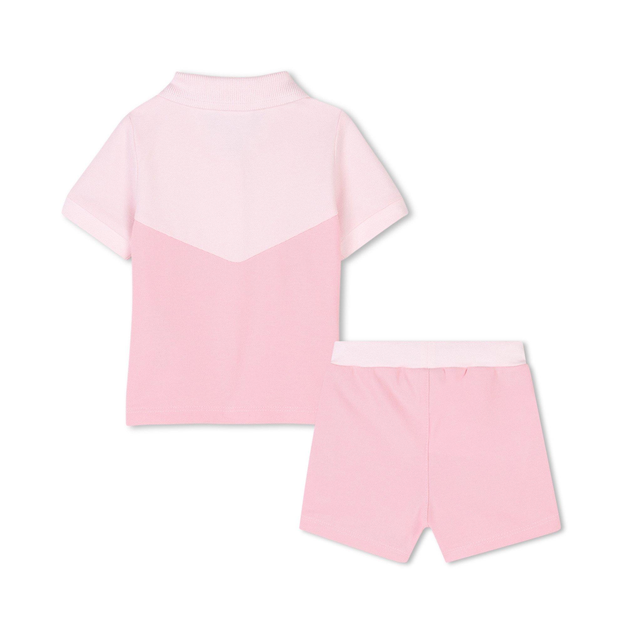 Pink 46X - Boss - Kids Polo Shirt and Shorts Set - 2