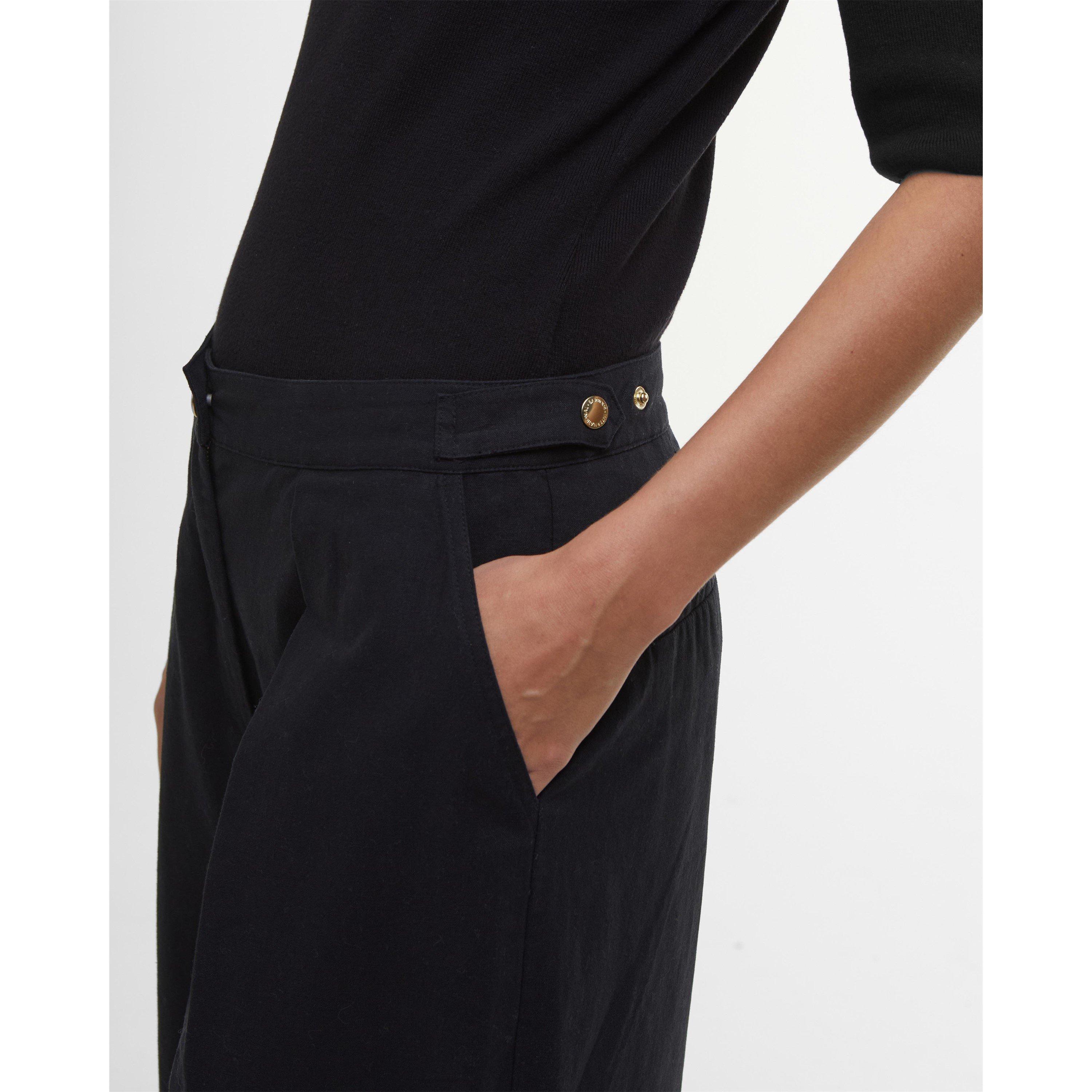 Black - Barbour International - Riley Wide-Leg Trousers - 4