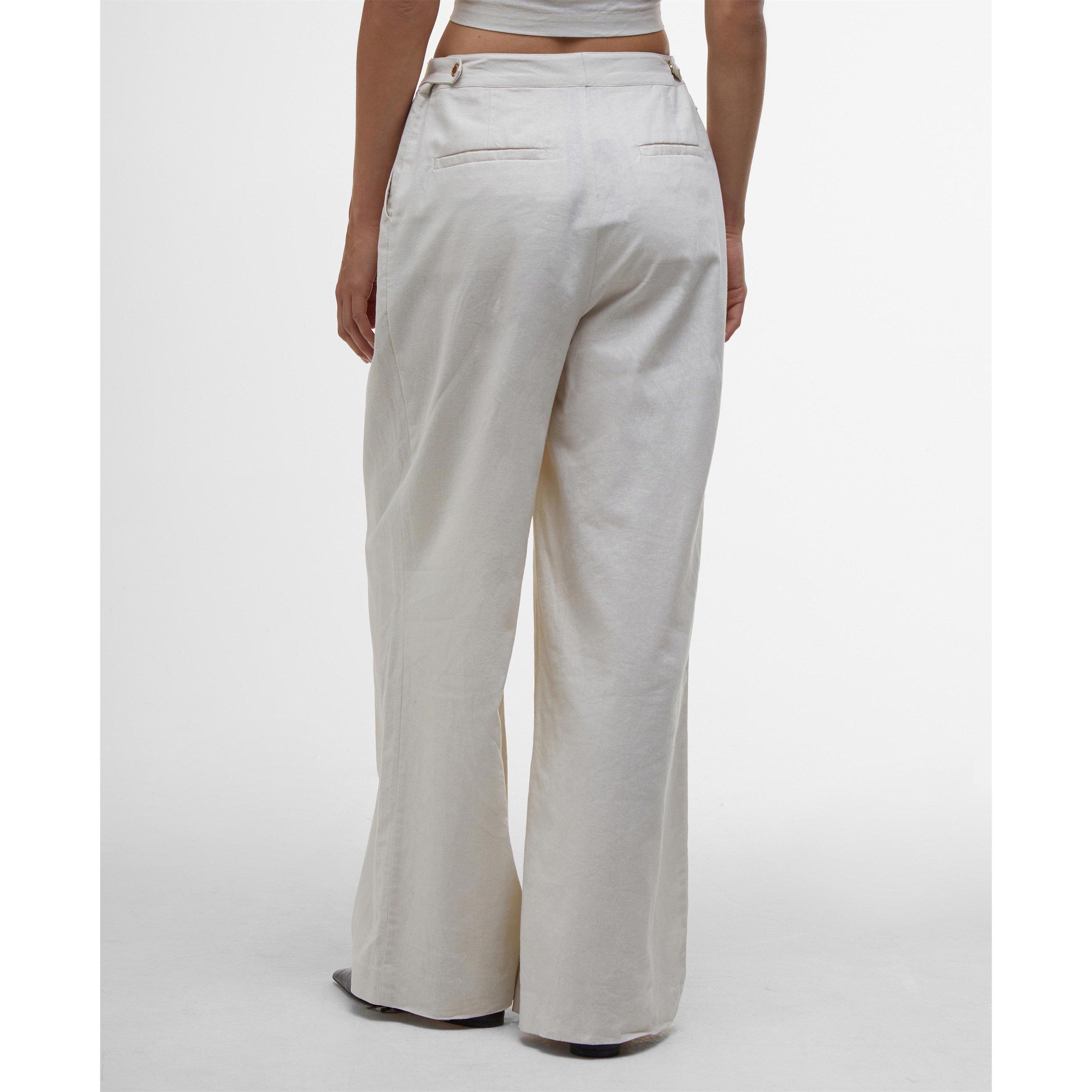 Light Stone - Barbour International - Riley Wide-Leg Trousers - 2