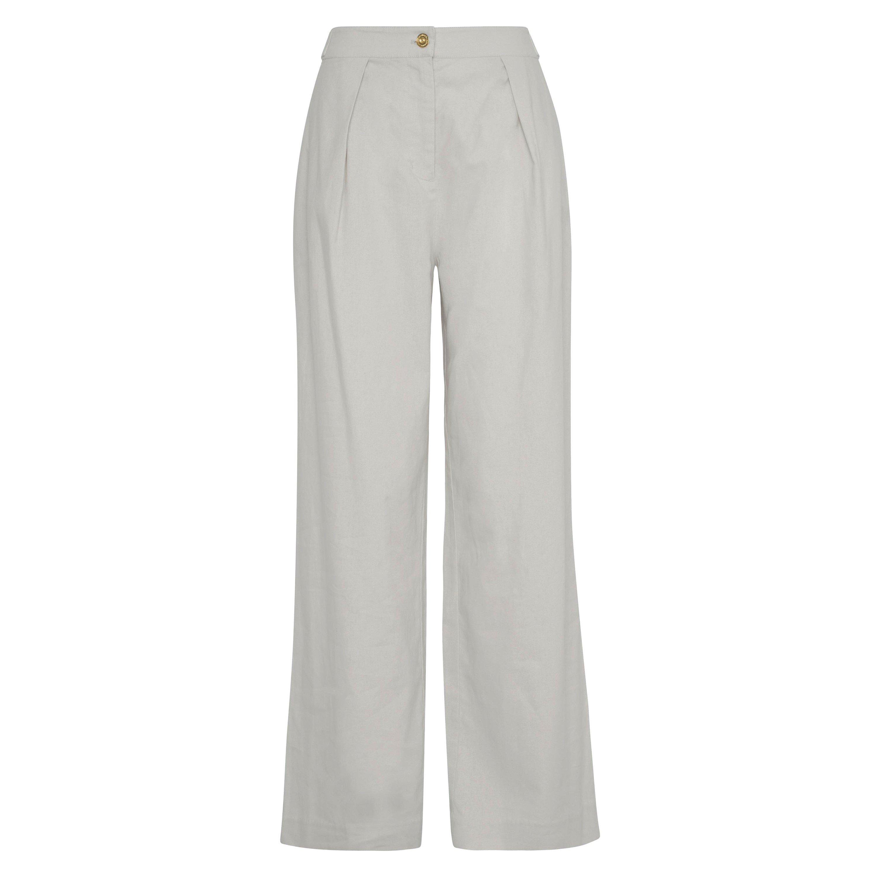 Light Stone - Barbour International - Riley Wide-Leg Trousers - 6