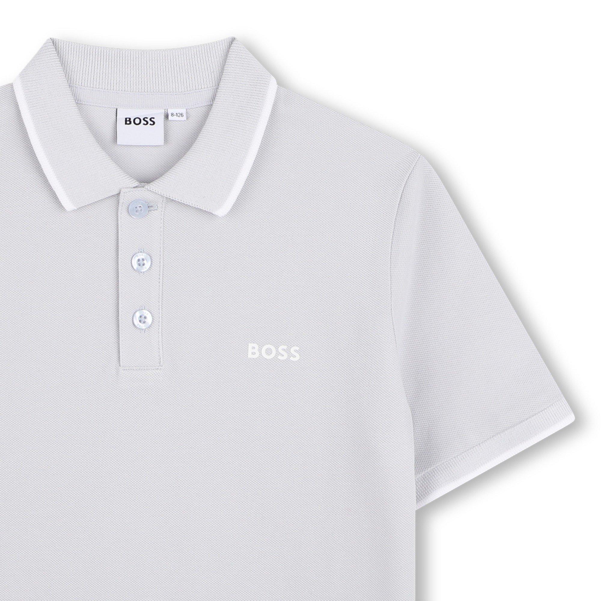 Pale Blue - Boss - Kids' Short Sleeve Polo Shirt - 3