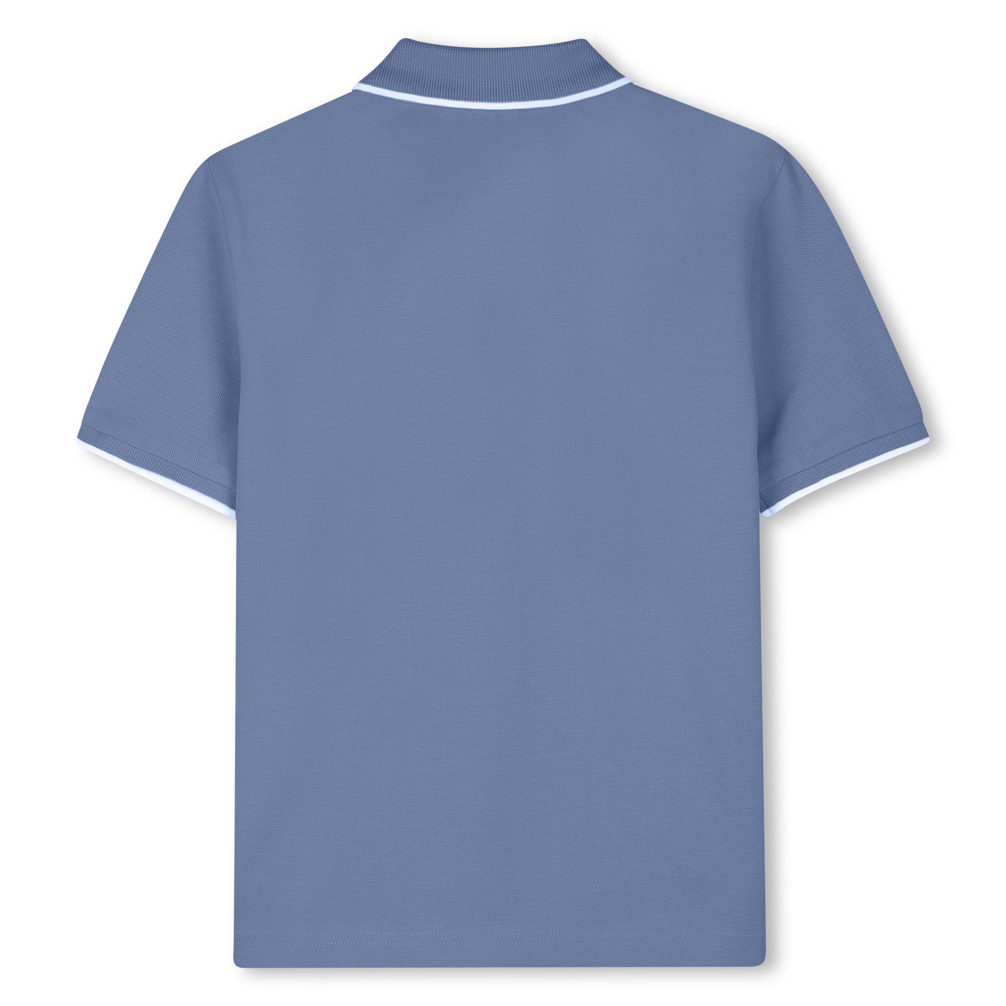 Lavender Blue - Boss - Kids' Short Sleeve Polo Shirt - 2
