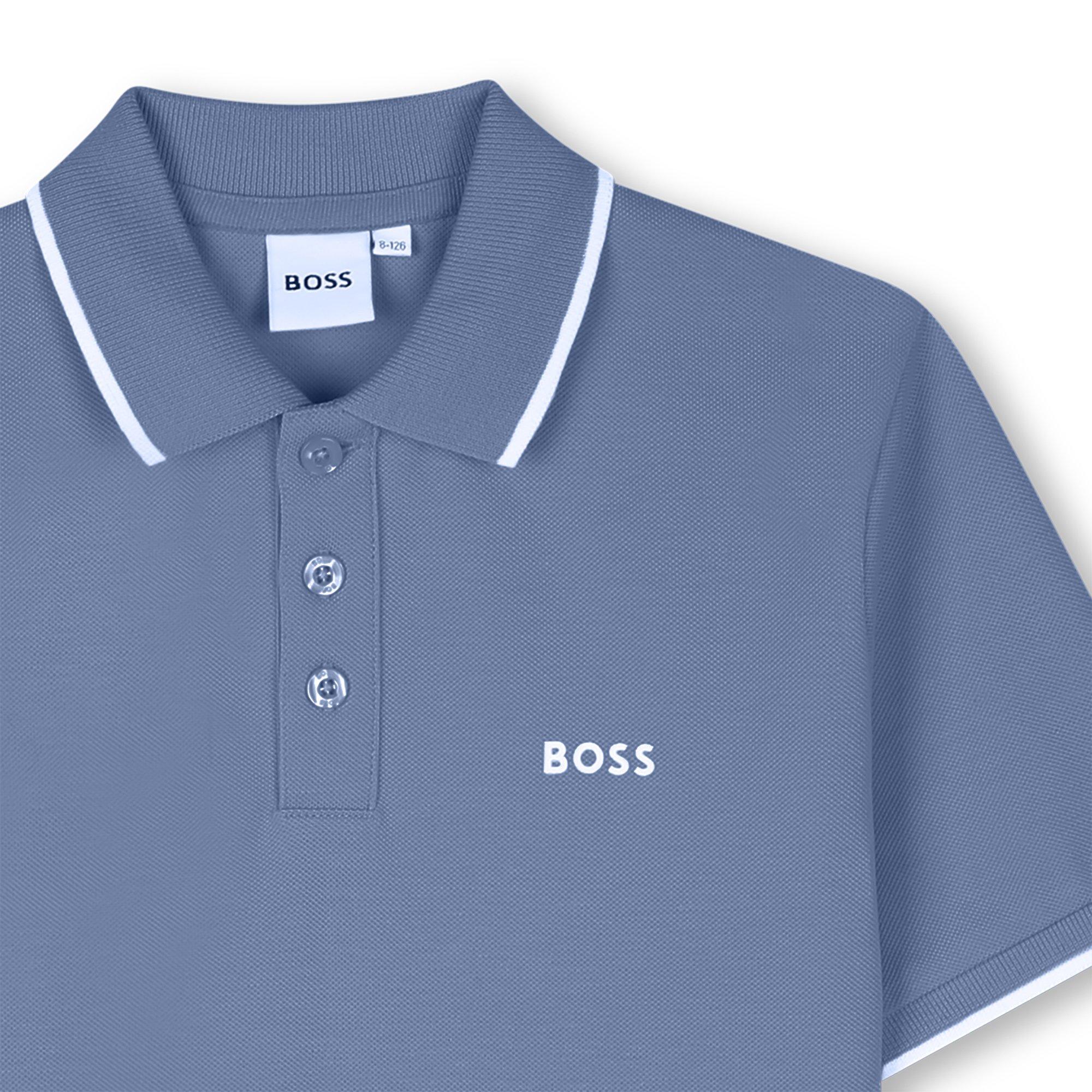 Lavender Blue - Boss - Kids' Short Sleeve Polo Shirt - 3