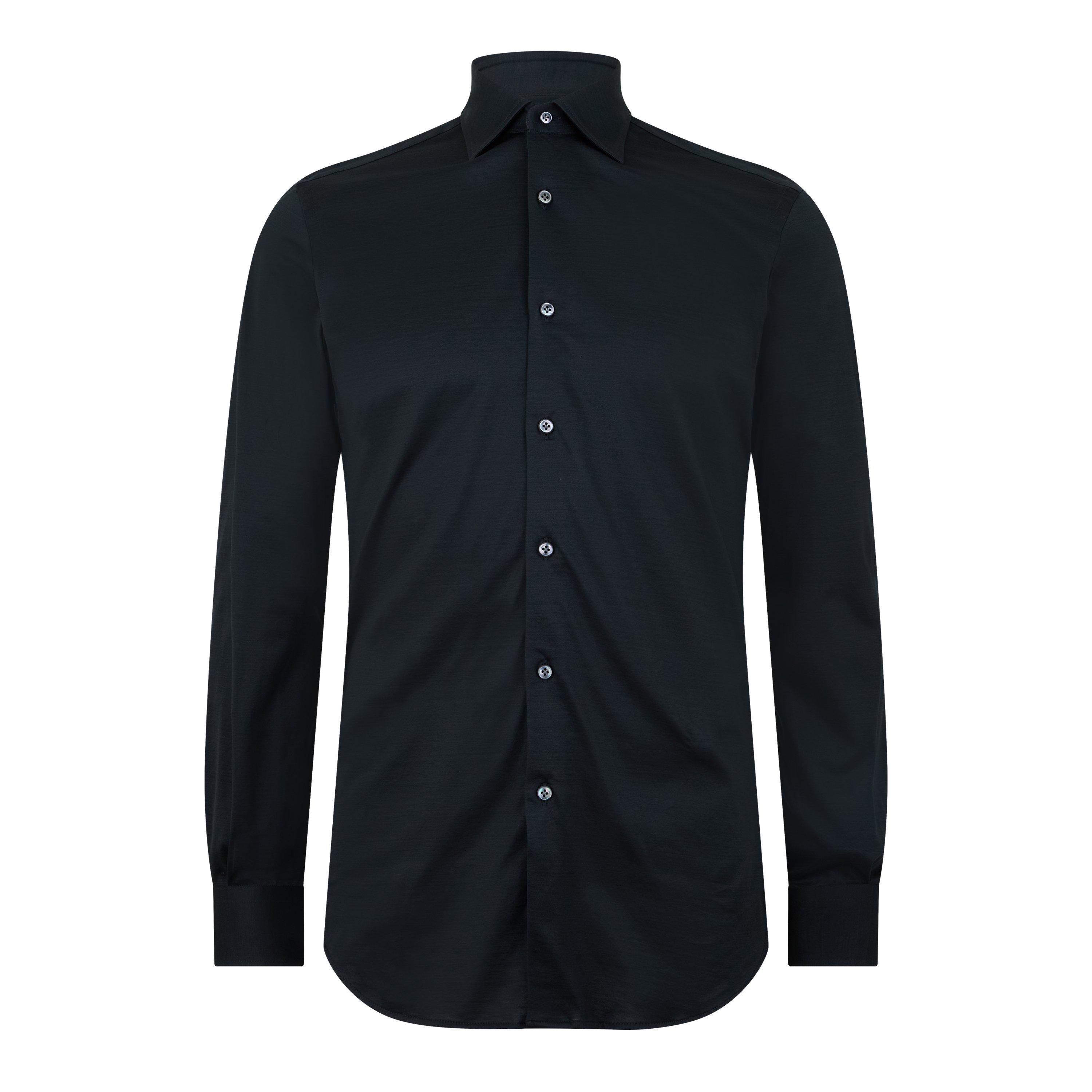 Grey 31 - Pal Zileri - Men's Knitted Long-Sleeve Plain Shirt - 1