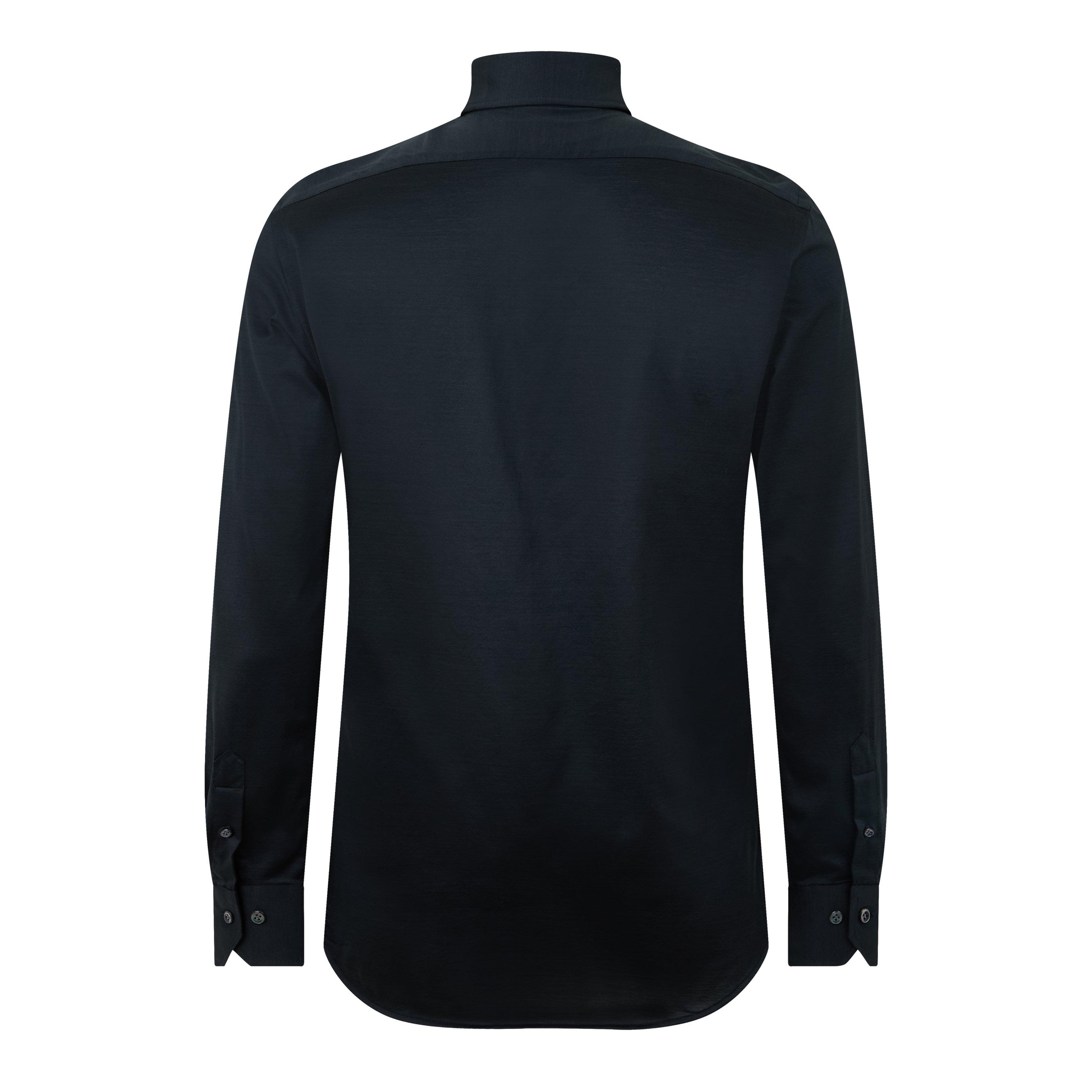 Grey 31 - Pal Zileri - Men's Knitted Long-Sleeve Plain Shirt - 2