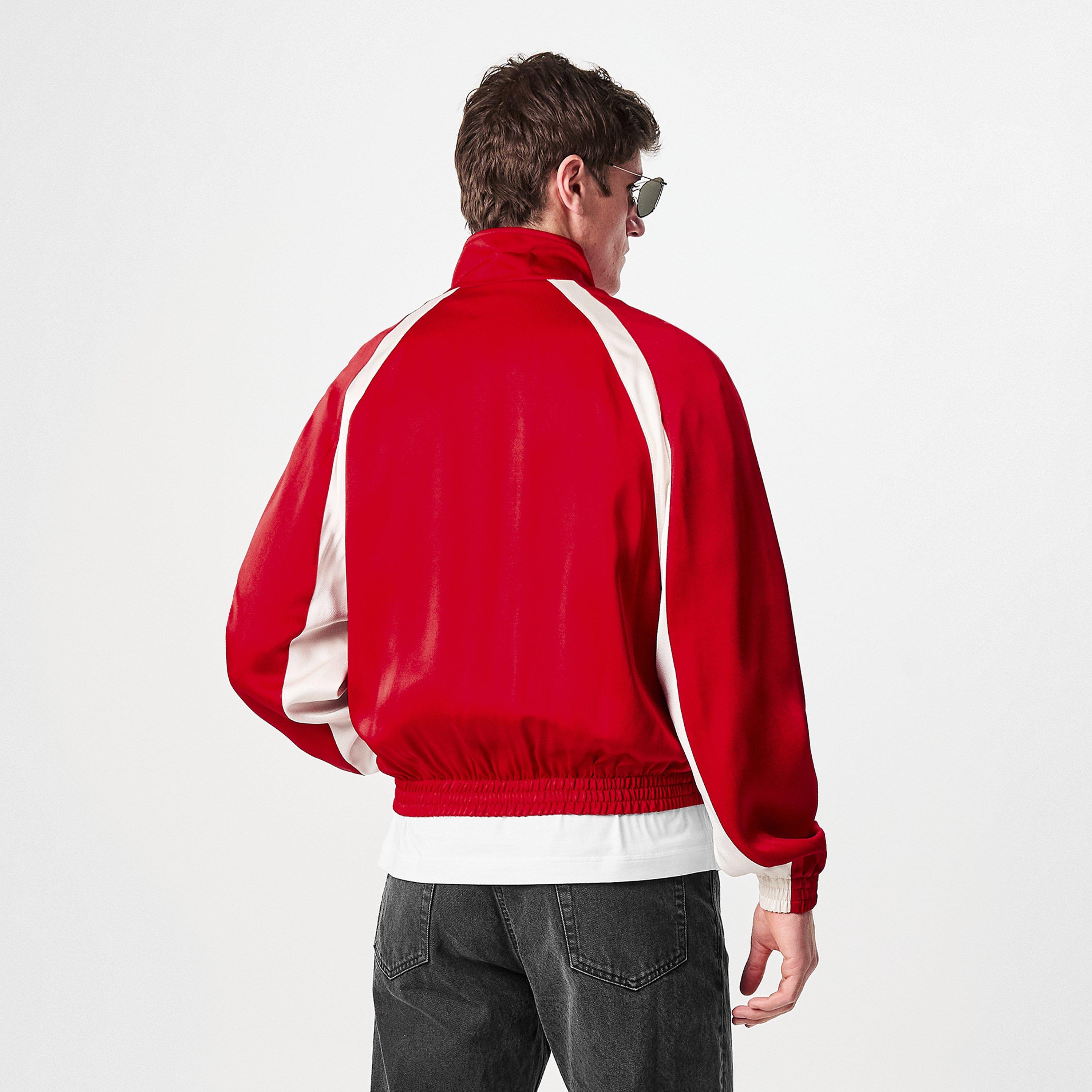 Red - Saint Laurent - Teddy Zip-Up Bomber Jacket - 4