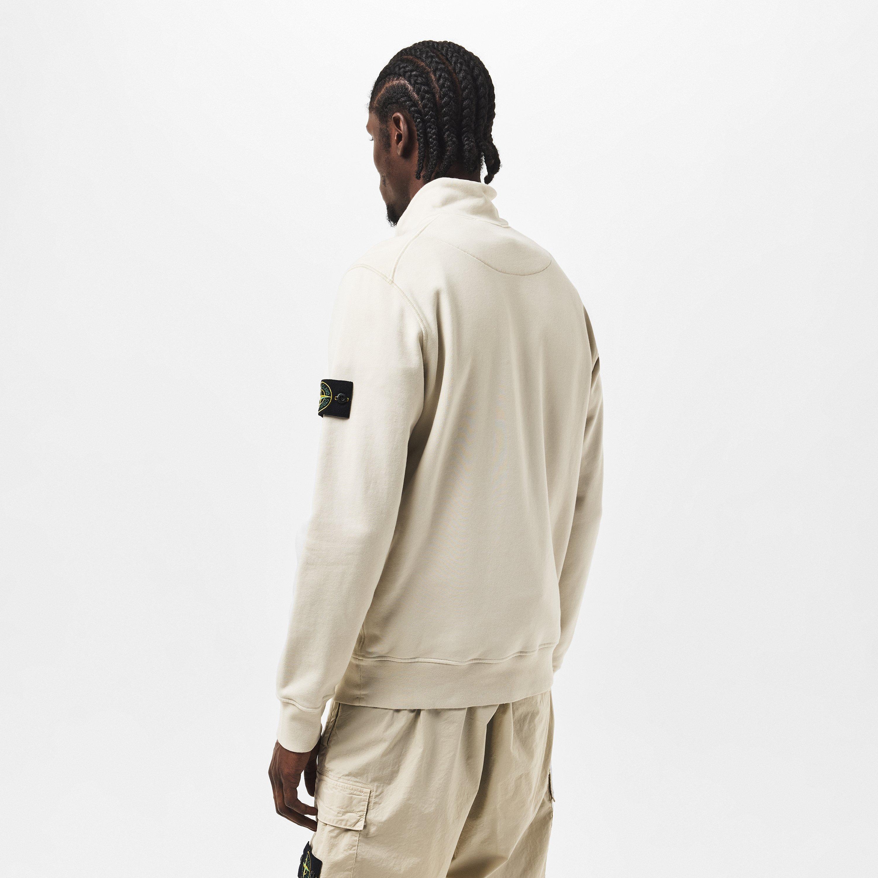 Sabbia V0095 - Stone Island - 63420 Brushed Organic Cotton Half Zip Fleece - 4