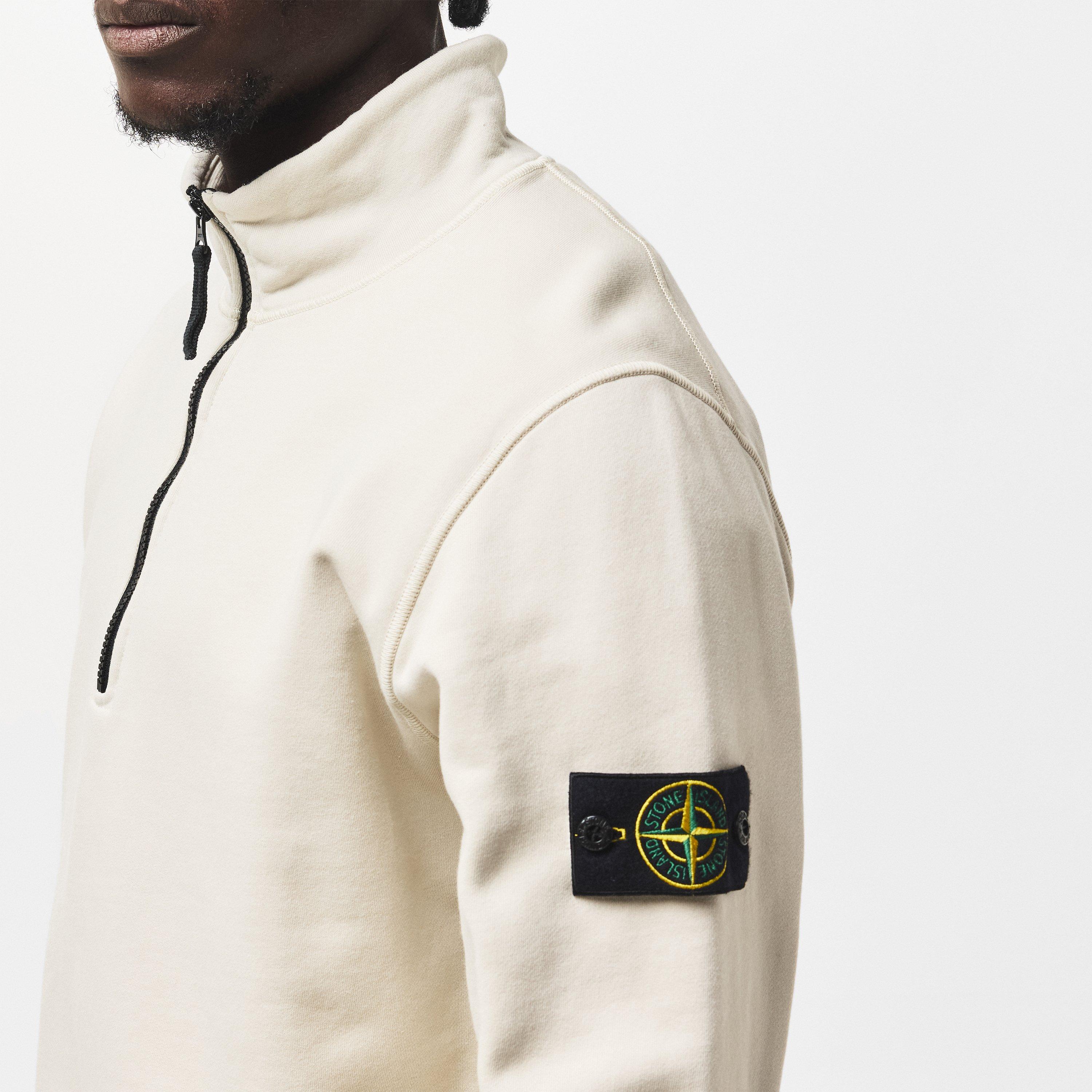 Sabbia V0095 - Stone Island - 63420 Brushed Organic Cotton Half Zip Fleece - 5
