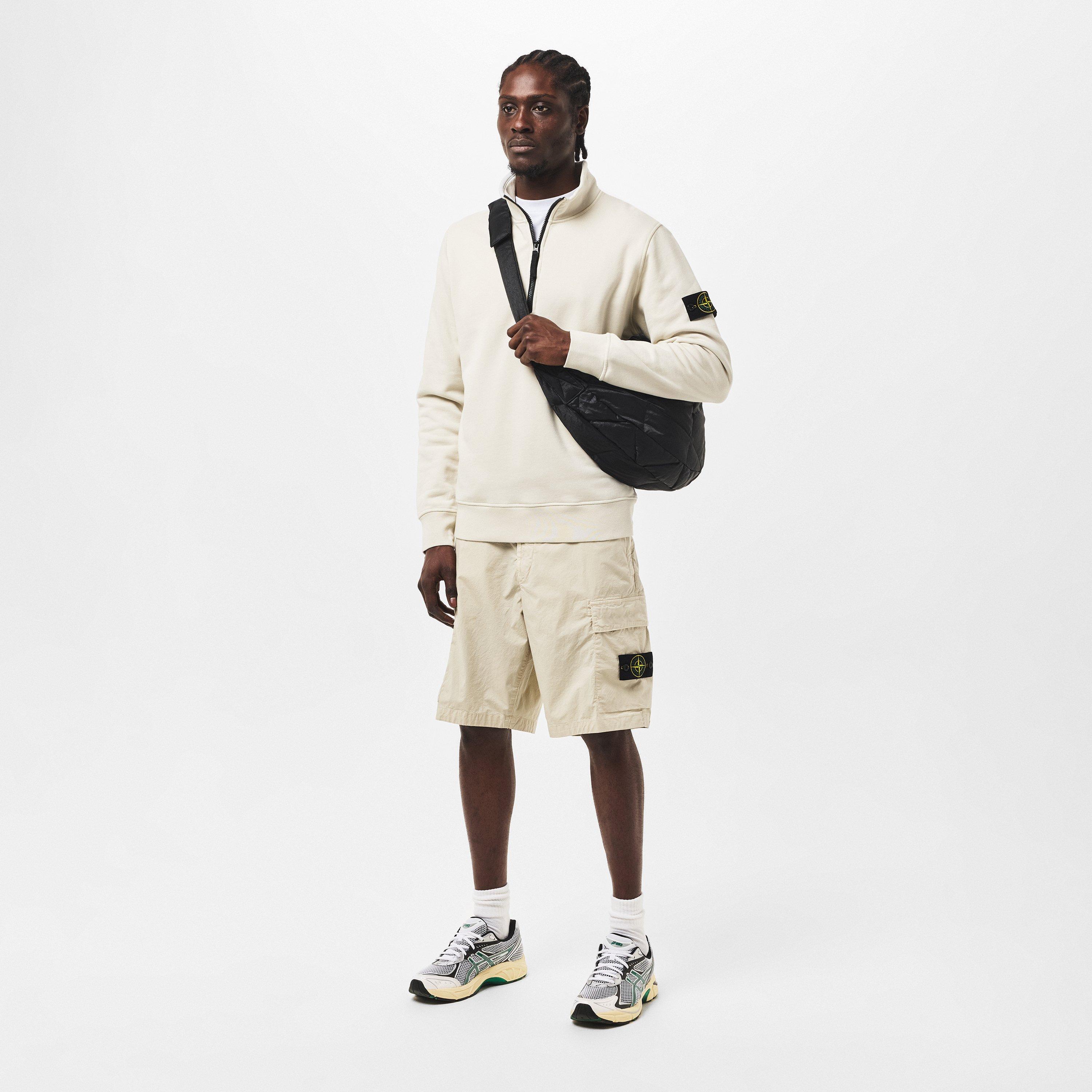 Sabbia V0095 - Stone Island - 63420 Brushed Organic Cotton Half Zip Fleece - 6