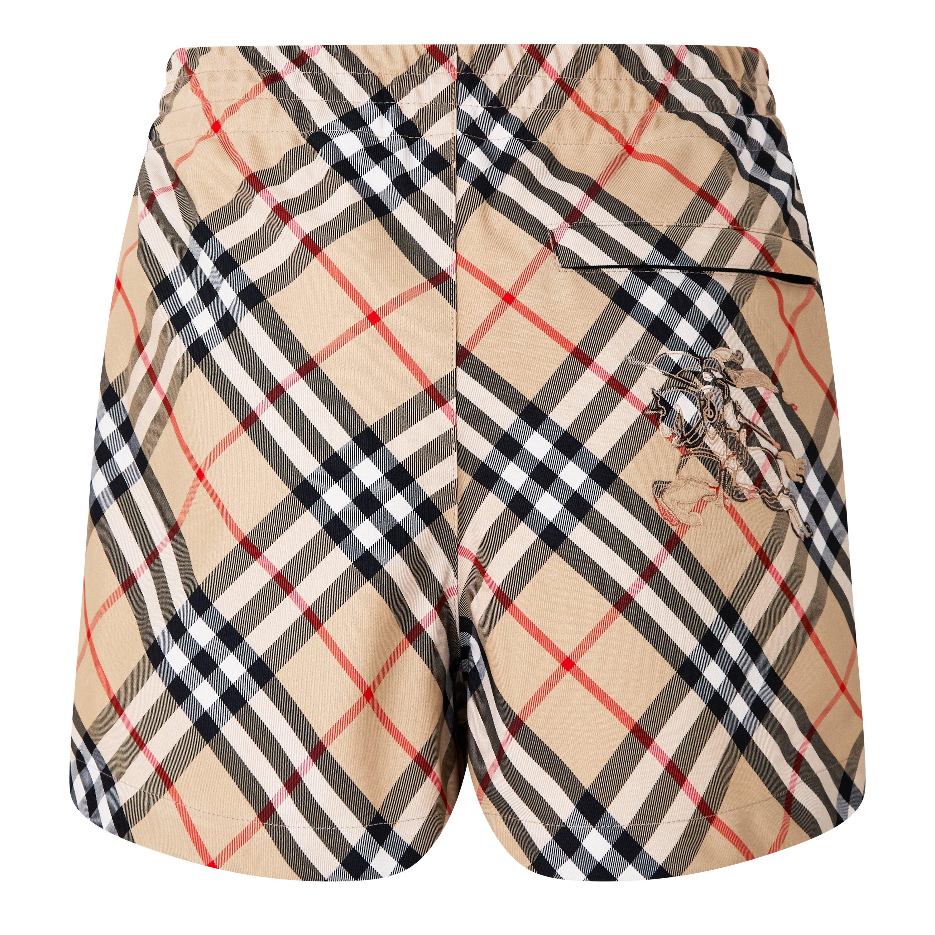 burberry plaid shorts for men