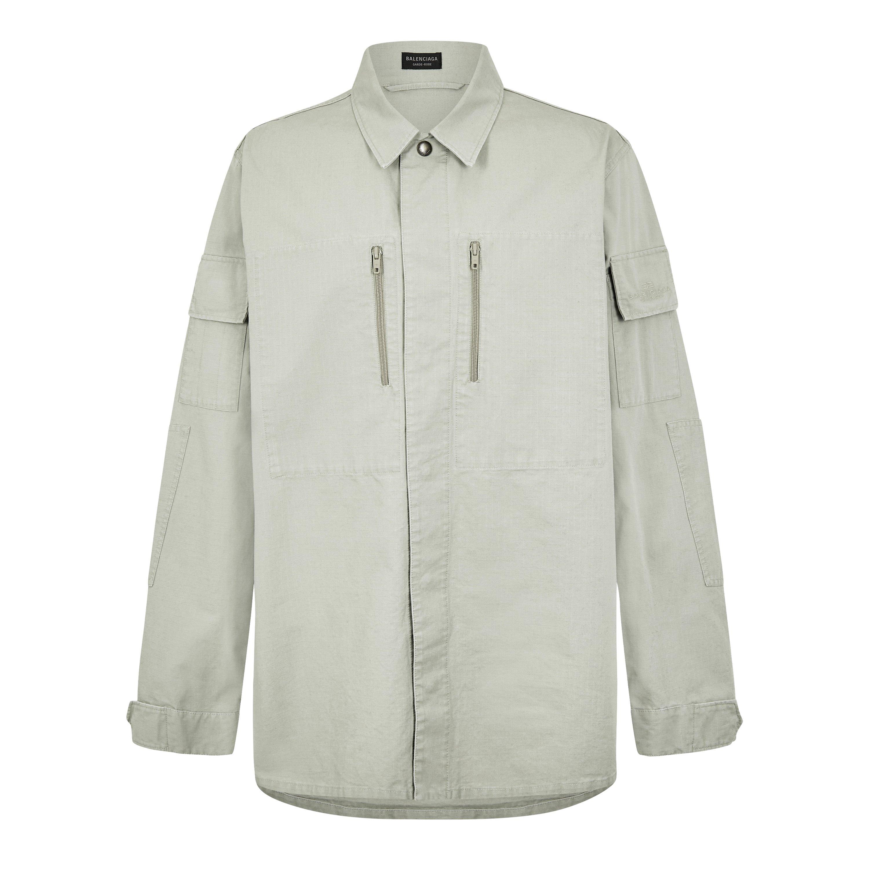 Military Beige - Balenciaga - Military Long Sleeve Shirt - 1