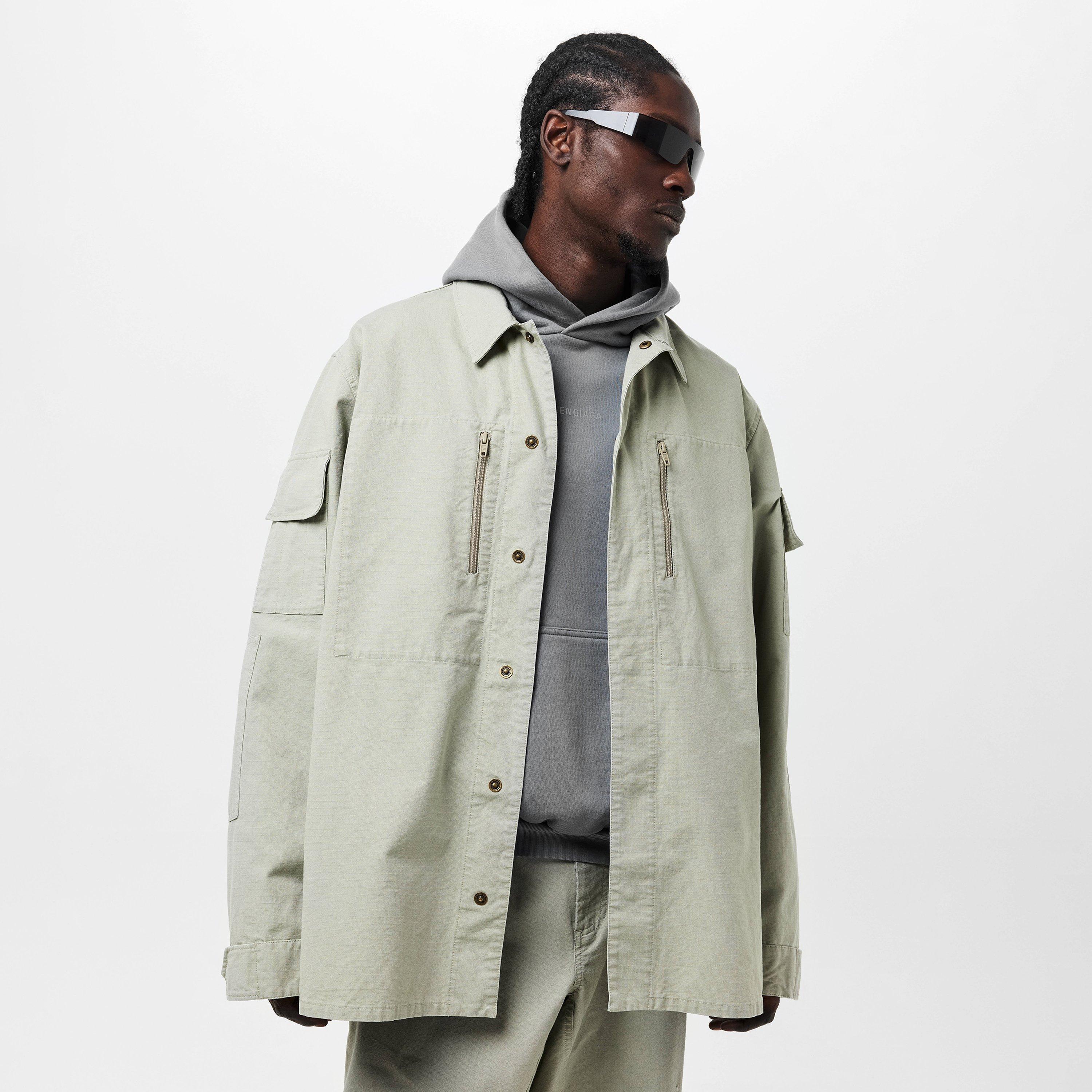 Military Beige - Balenciaga - Military Long Sleeve Shirt - 3