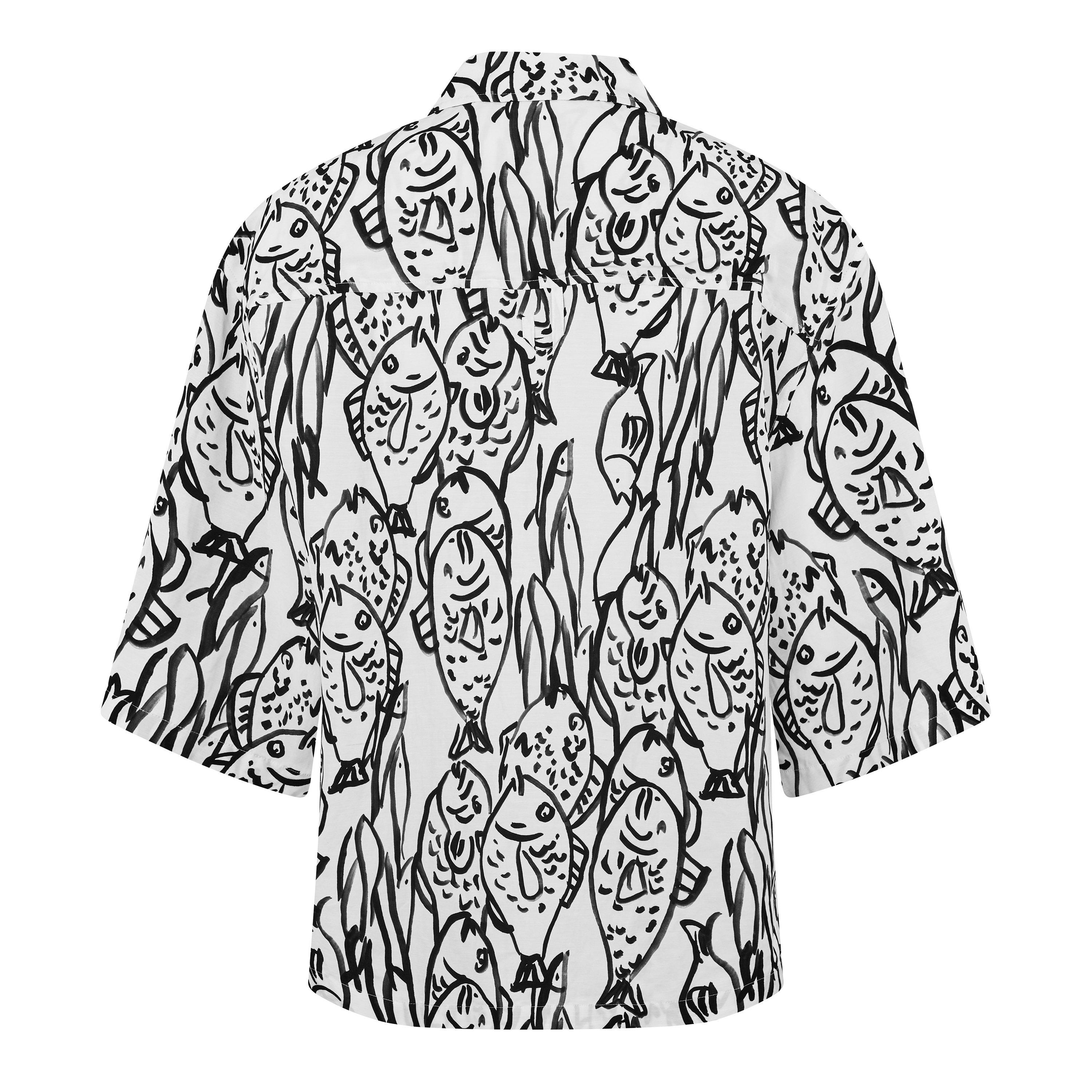 Blk/White - Jacquemus - The Aloe Shirt - 7