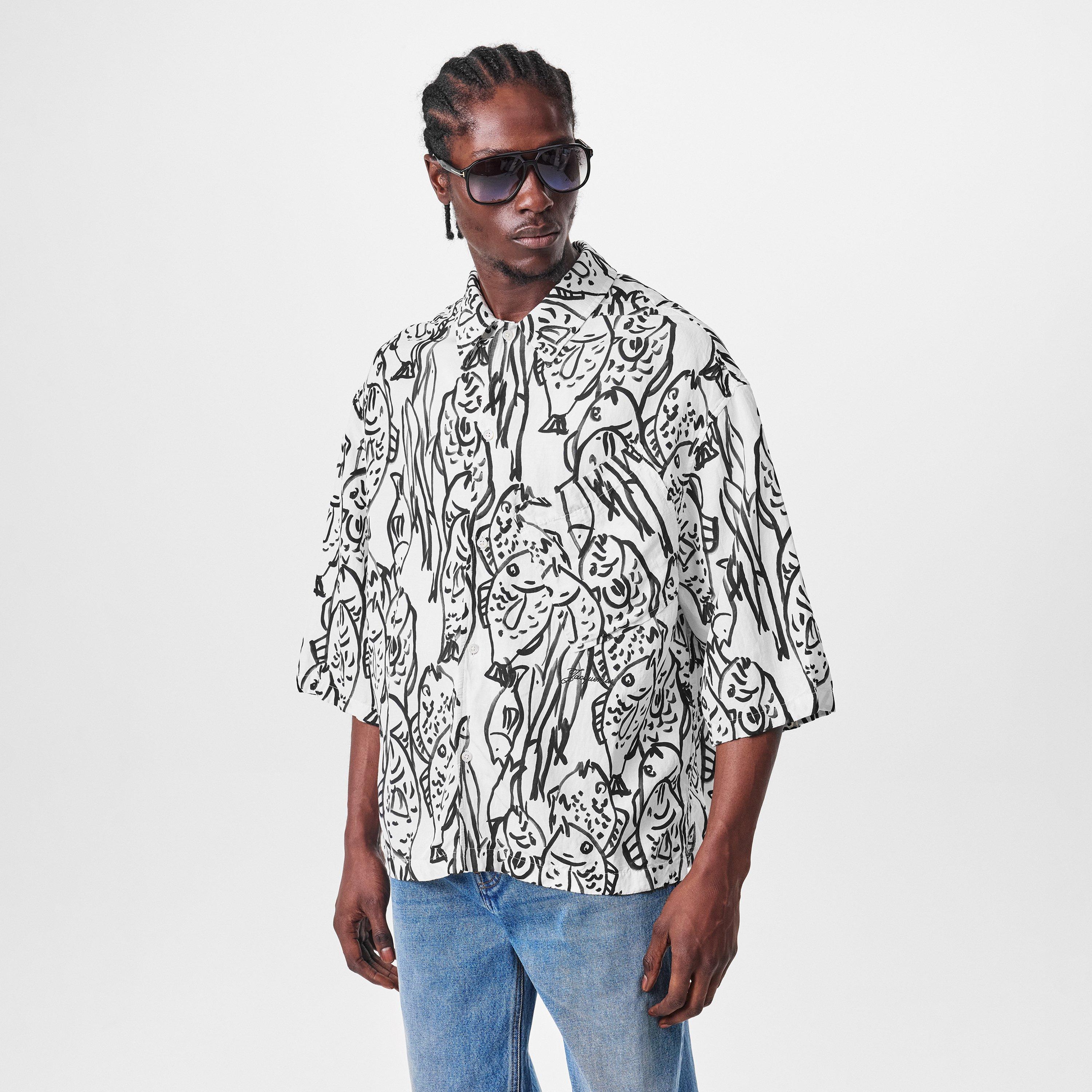 Blk/White - Jacquemus - The Aloe Shirt - 3
