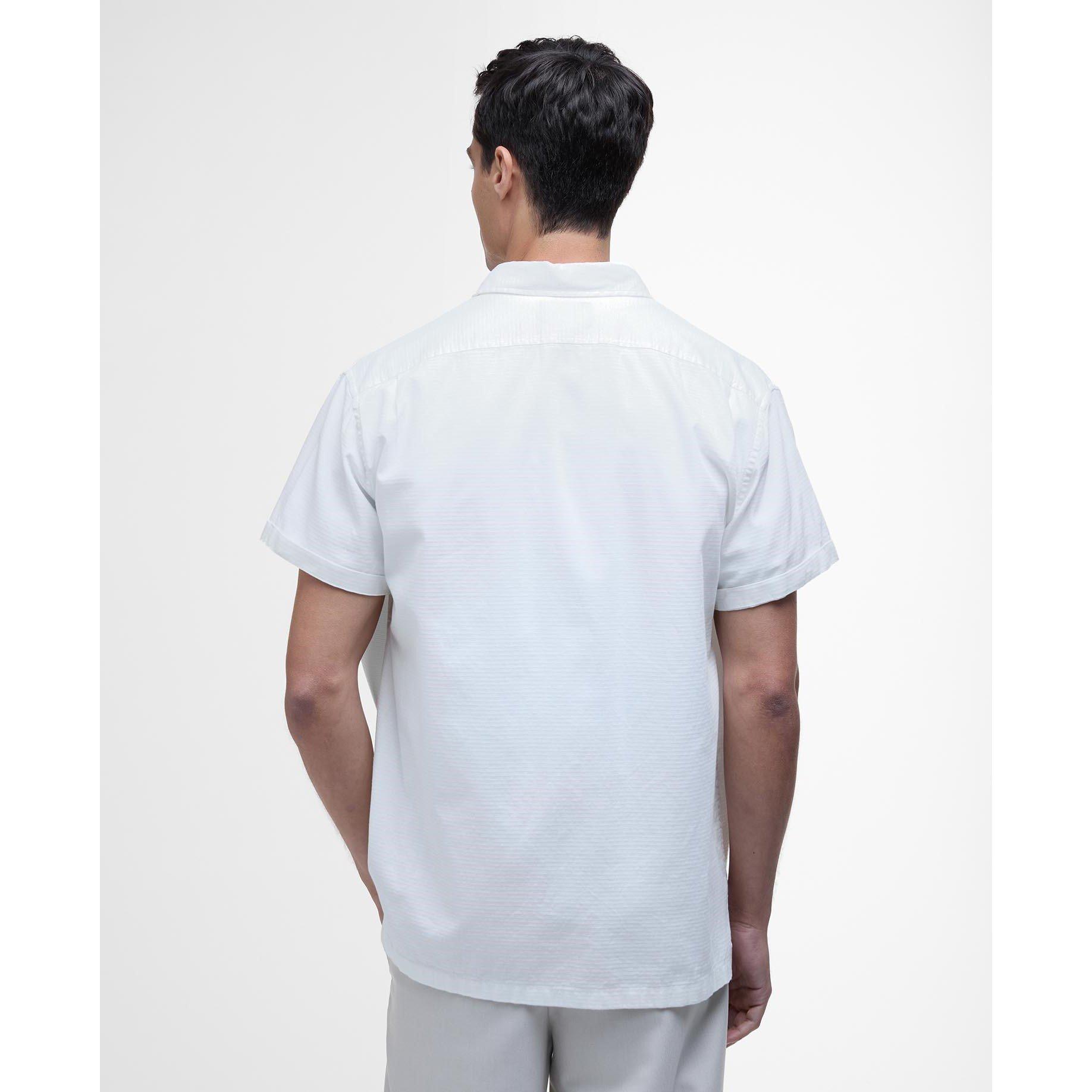 Whisper White - Barbour International - Joshua Textured Short Sleeve Shirt - 2