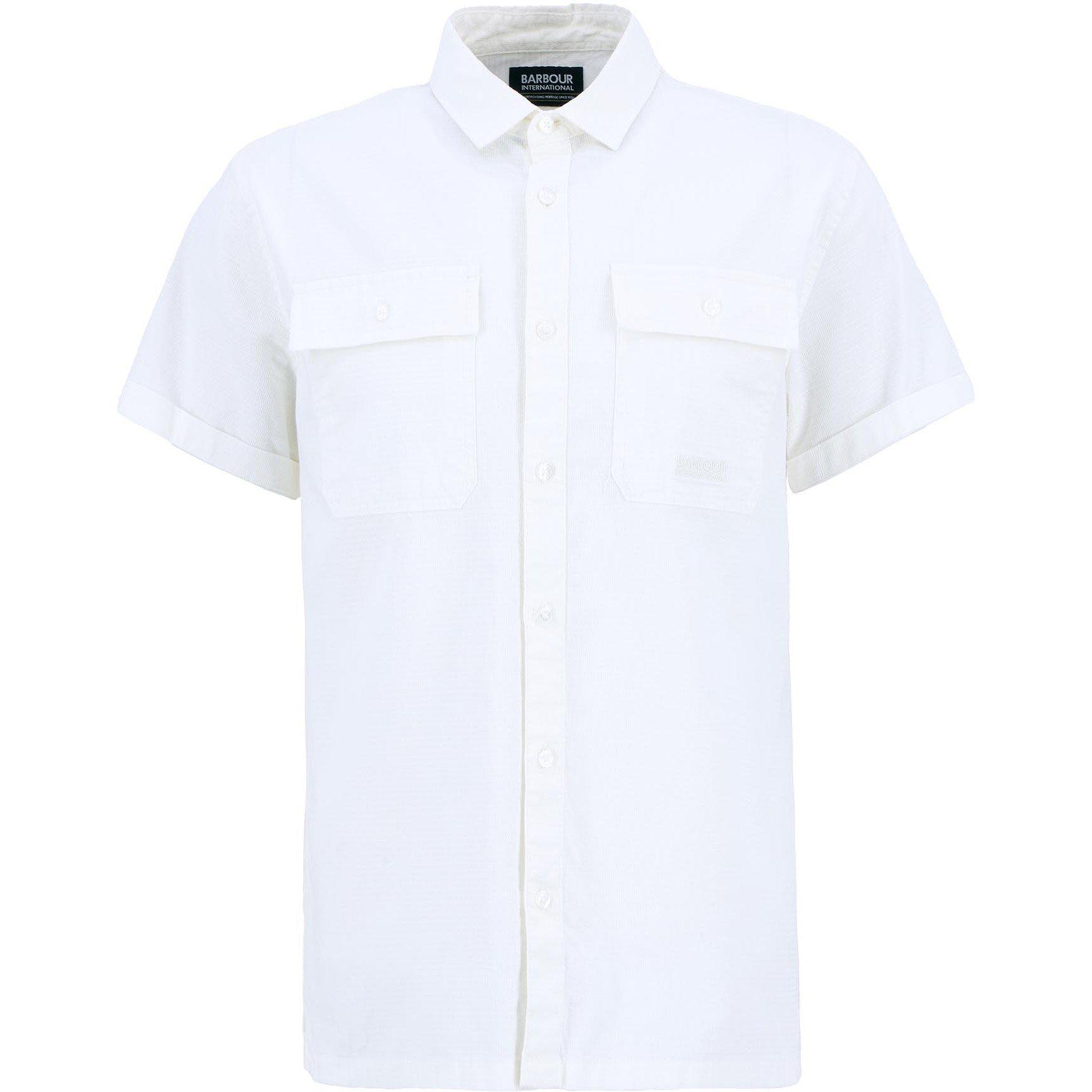 Whisper White - Barbour International - Joshua Textured Short Sleeve Shirt - 6