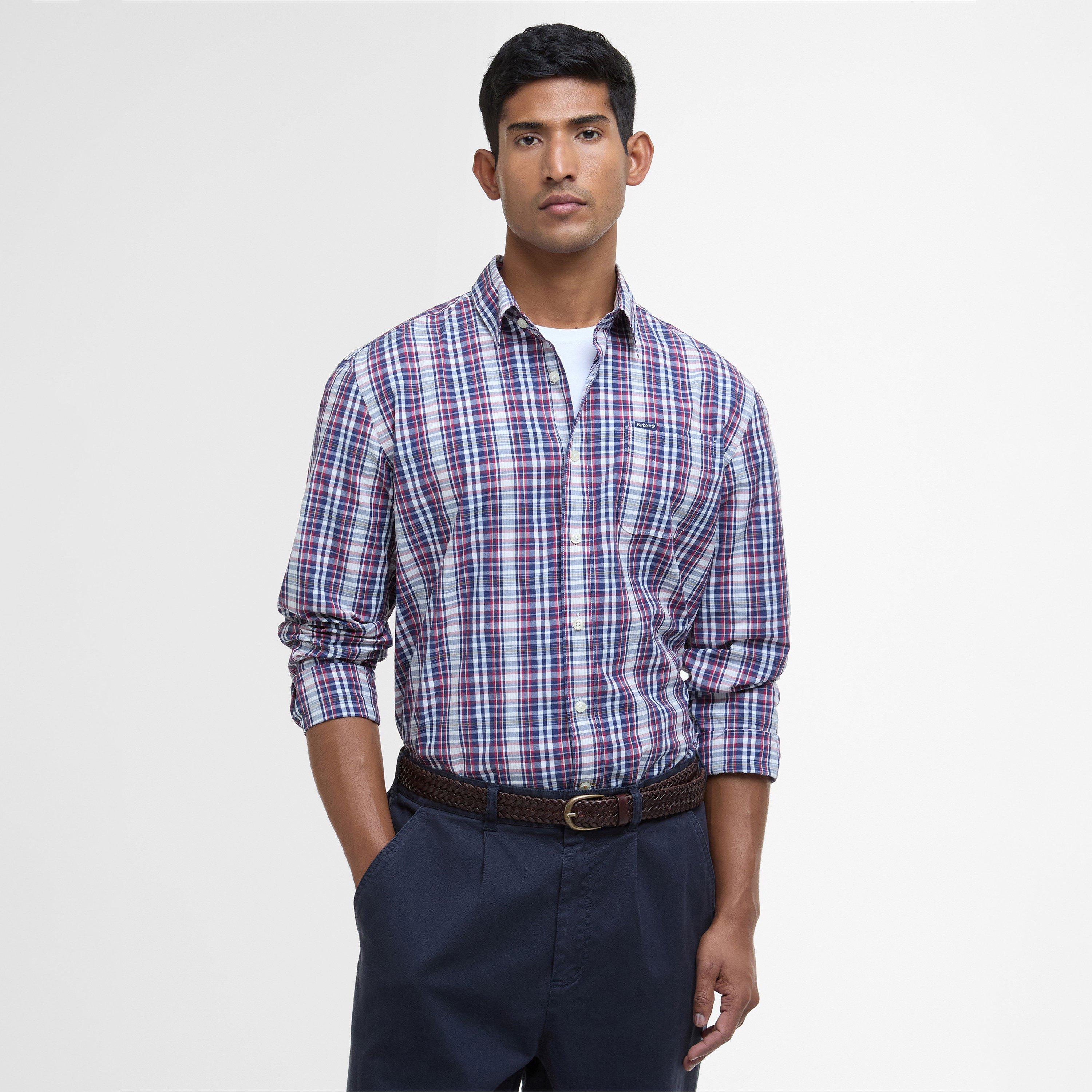 Navy - Barbour - Check Linford Shirt - 2