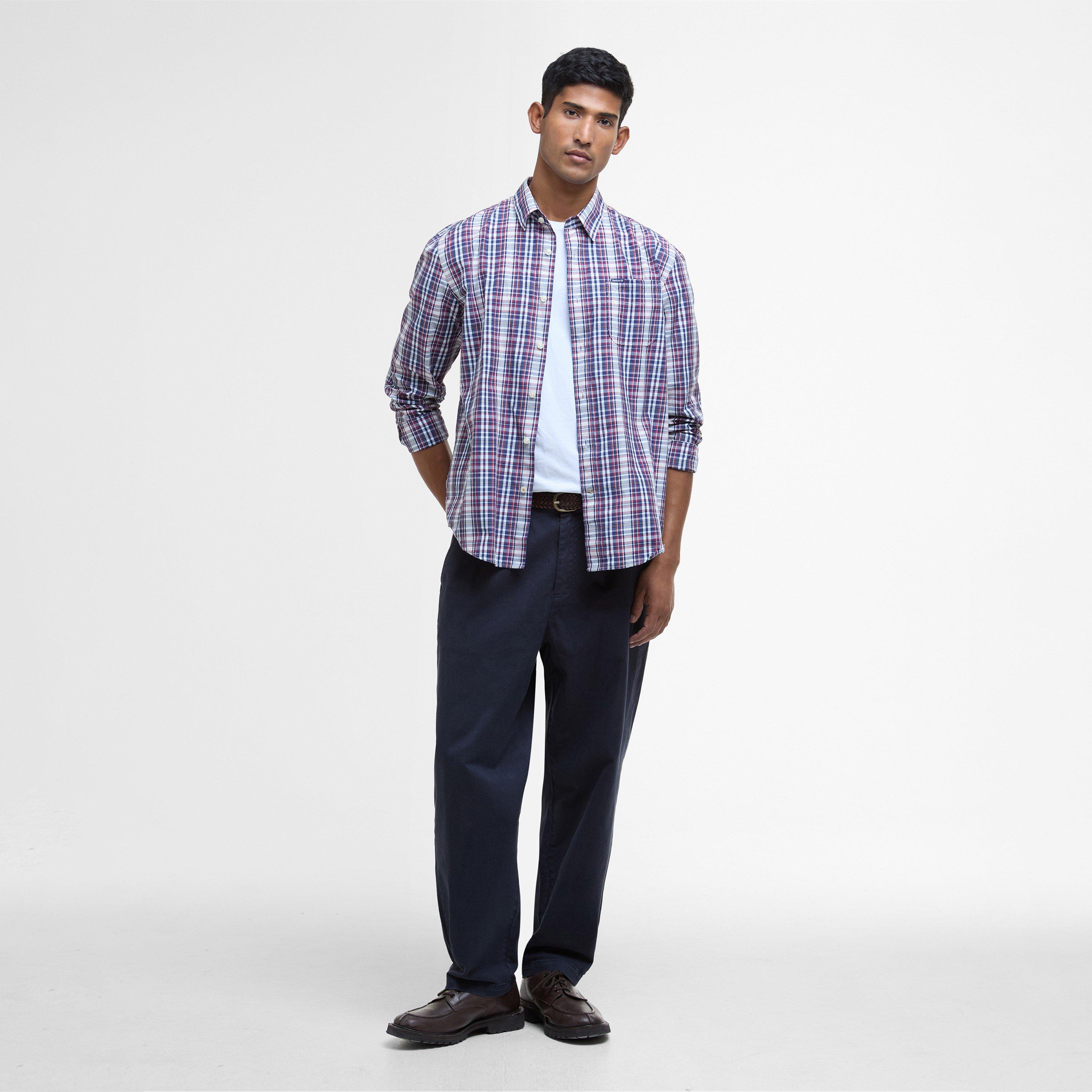 Navy - Barbour - Check Linford Shirt - 5