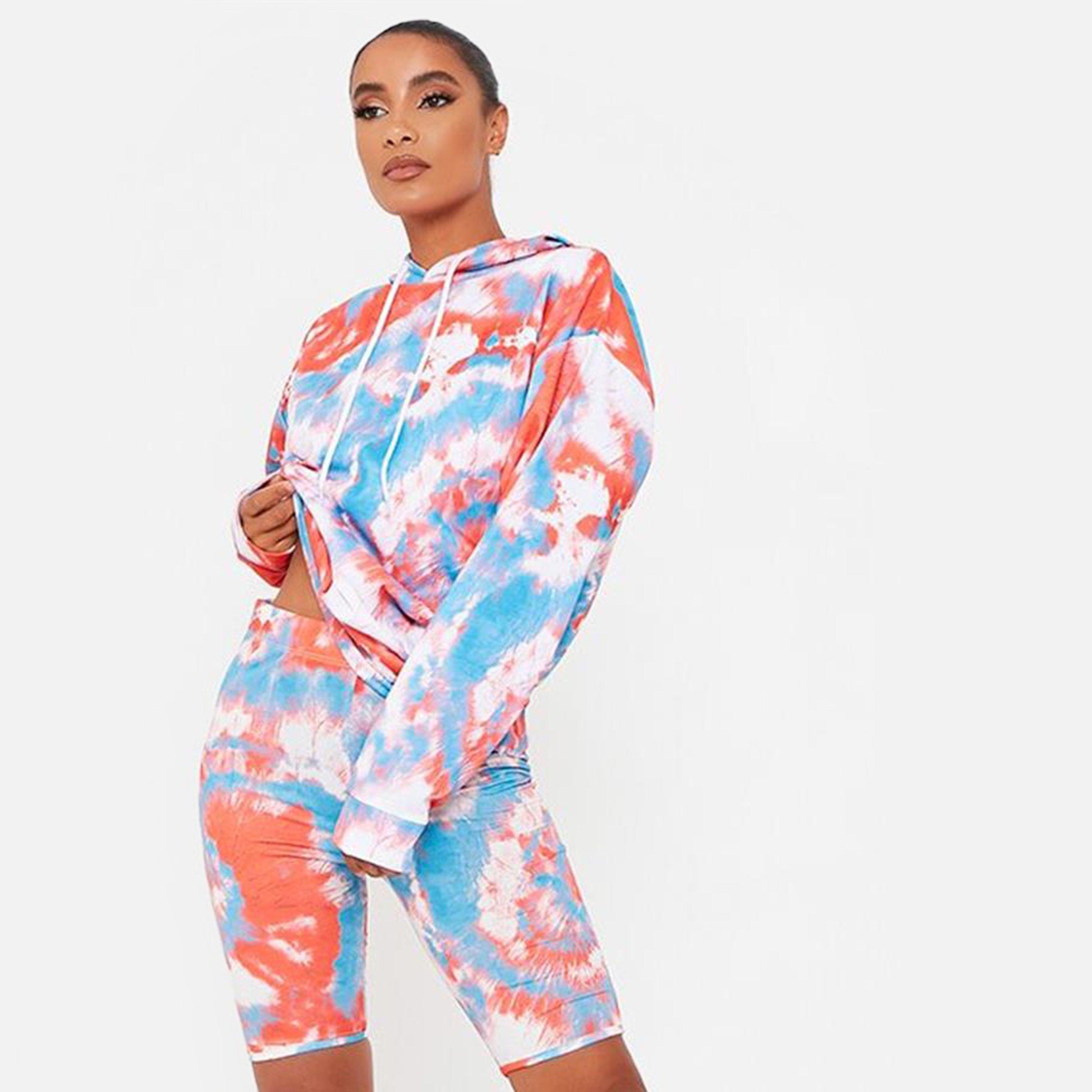 Rød - I Saw It First - ISAWITFIRST Tie Dye Cycling Shorts - 2