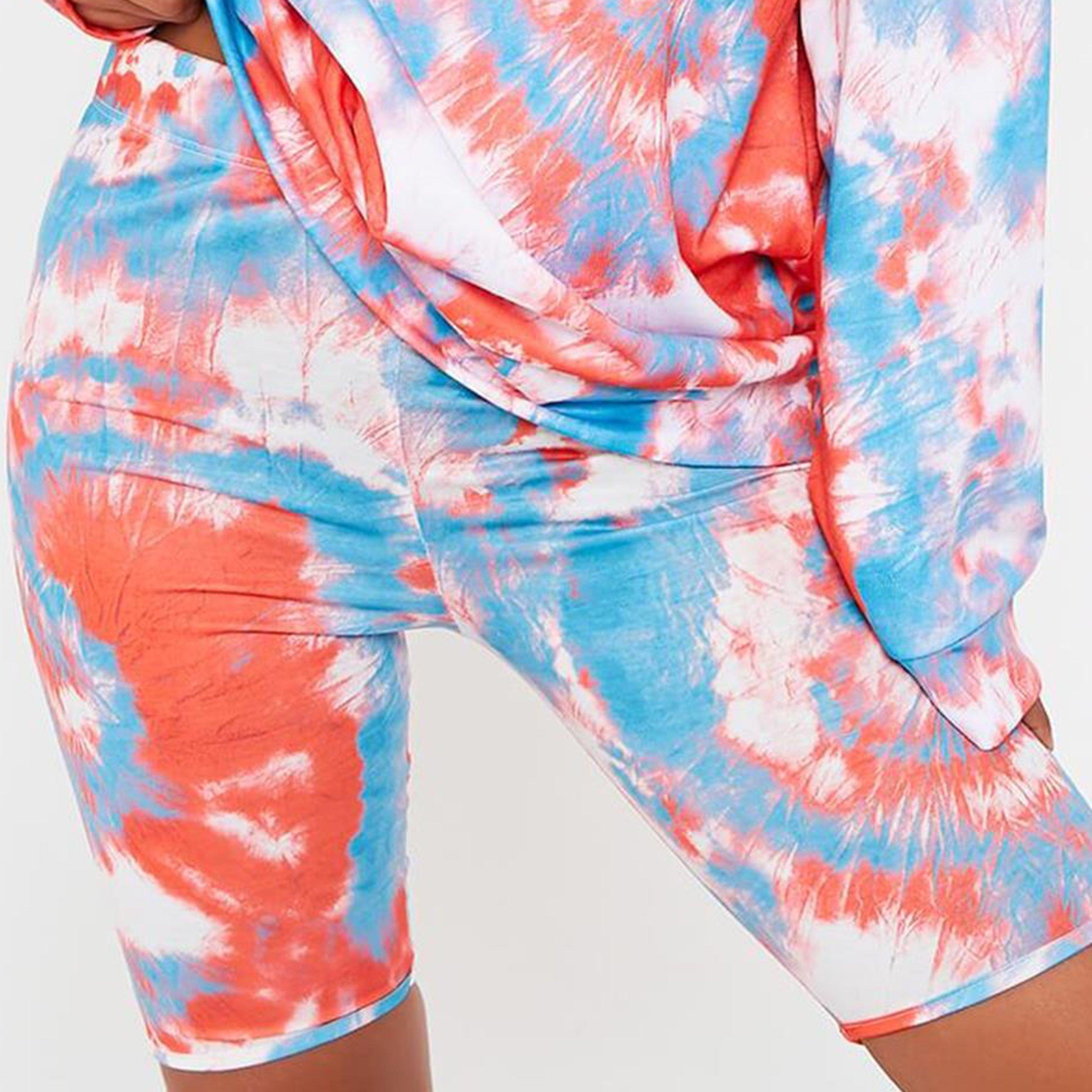 Rød - I Saw It First - ISAWITFIRST Tie Dye Cycling Shorts - 4