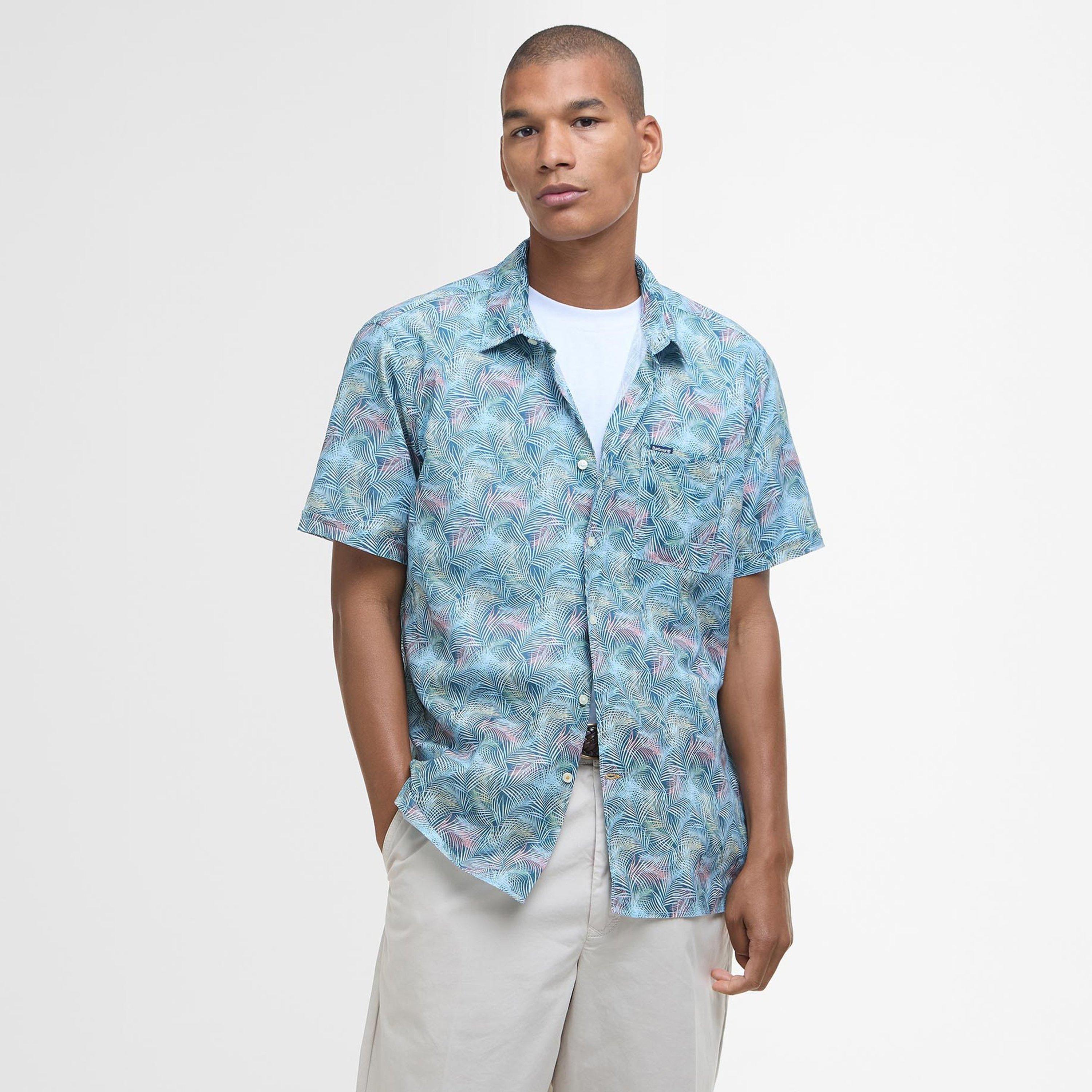 Dusk Blue - Barbour - Devon Printed Shirt - 2