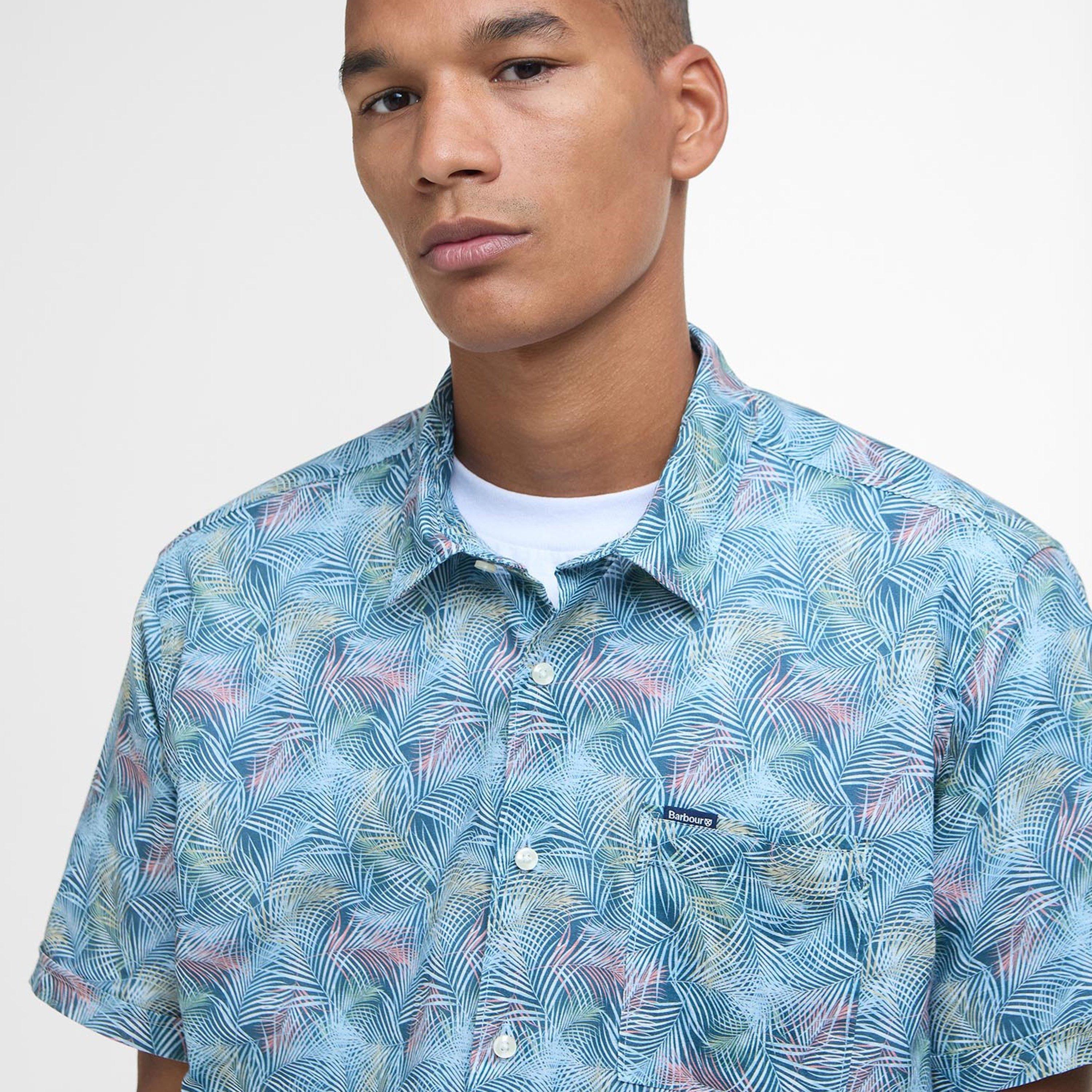 Dusk Blue - Barbour - Devon Printed Shirt - 4