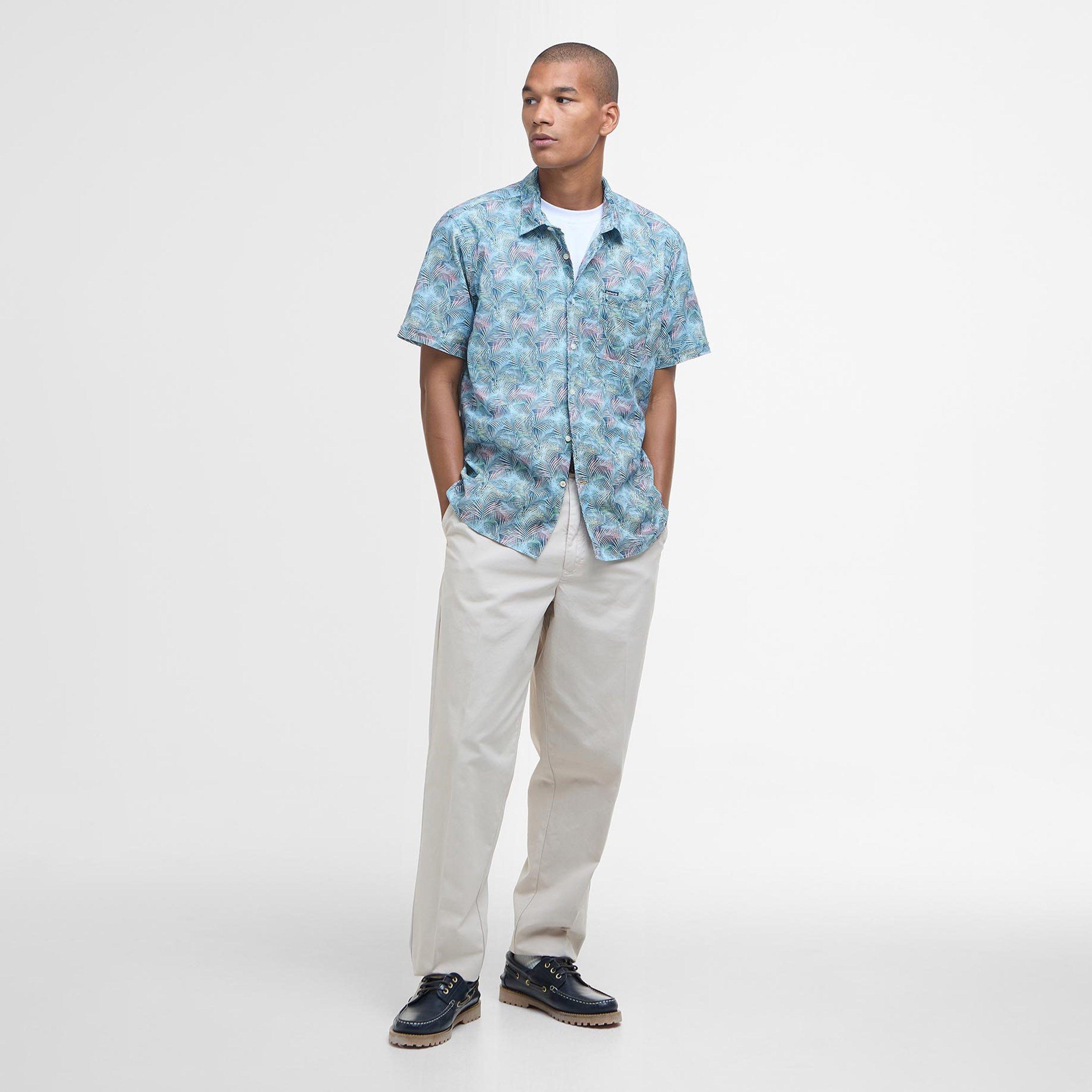 Dusk Blue - Barbour - Devon Printed Shirt - 5