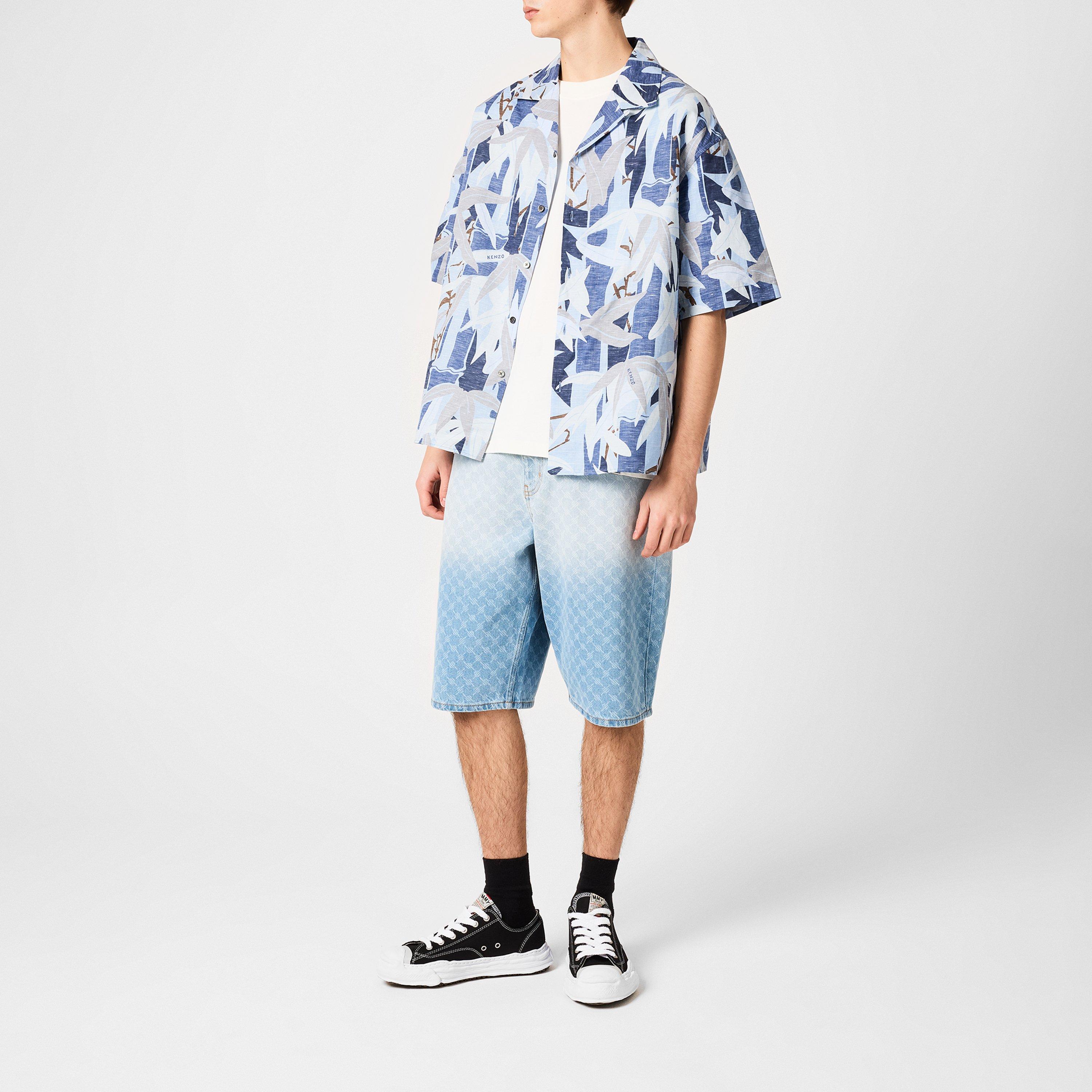 Blue - Kenzo - Men's Hawaiian Short-Sleeve Patterned Shirt - 6