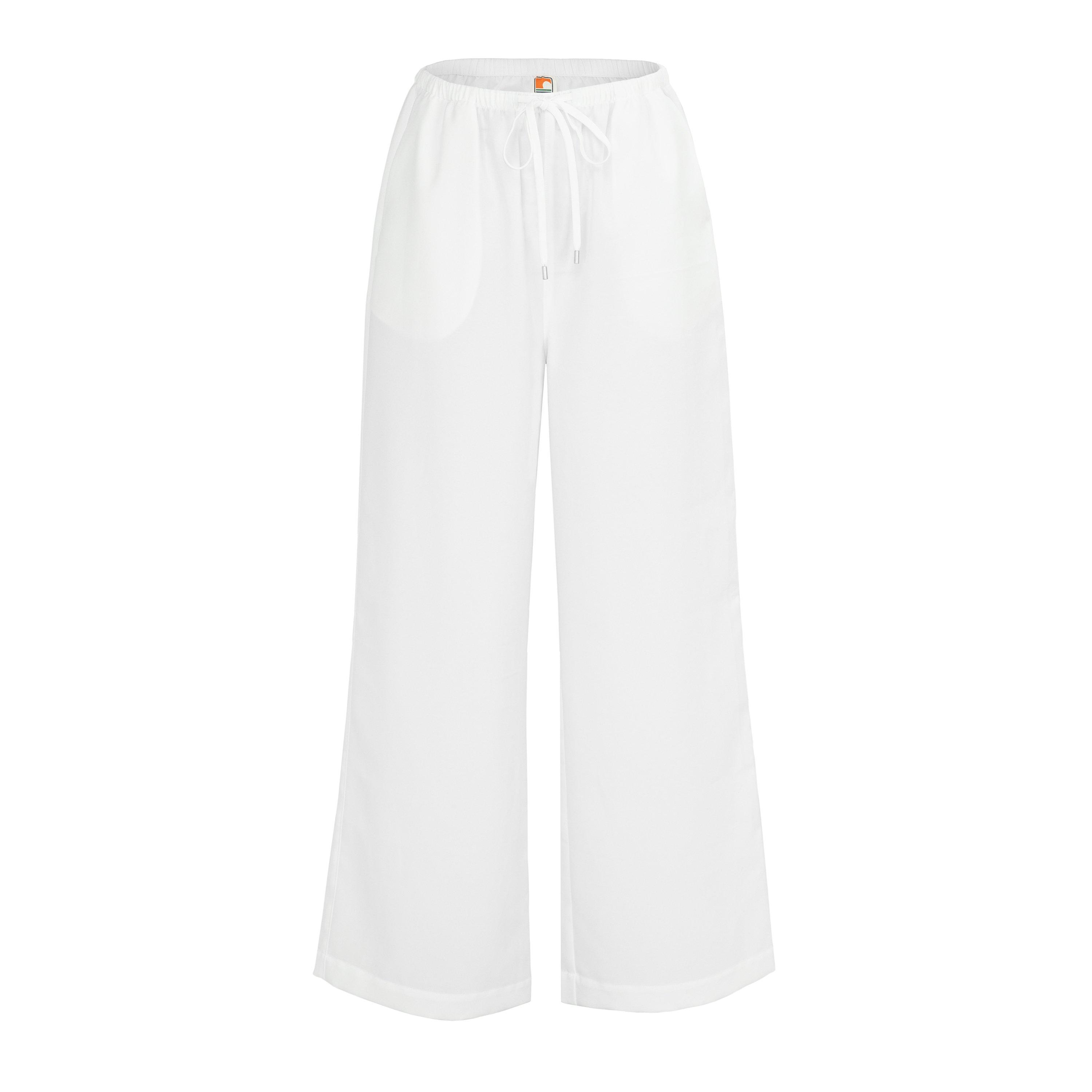 Blanco - SoulCal - Womens Soul Linen Straight Leg Trouser - 1