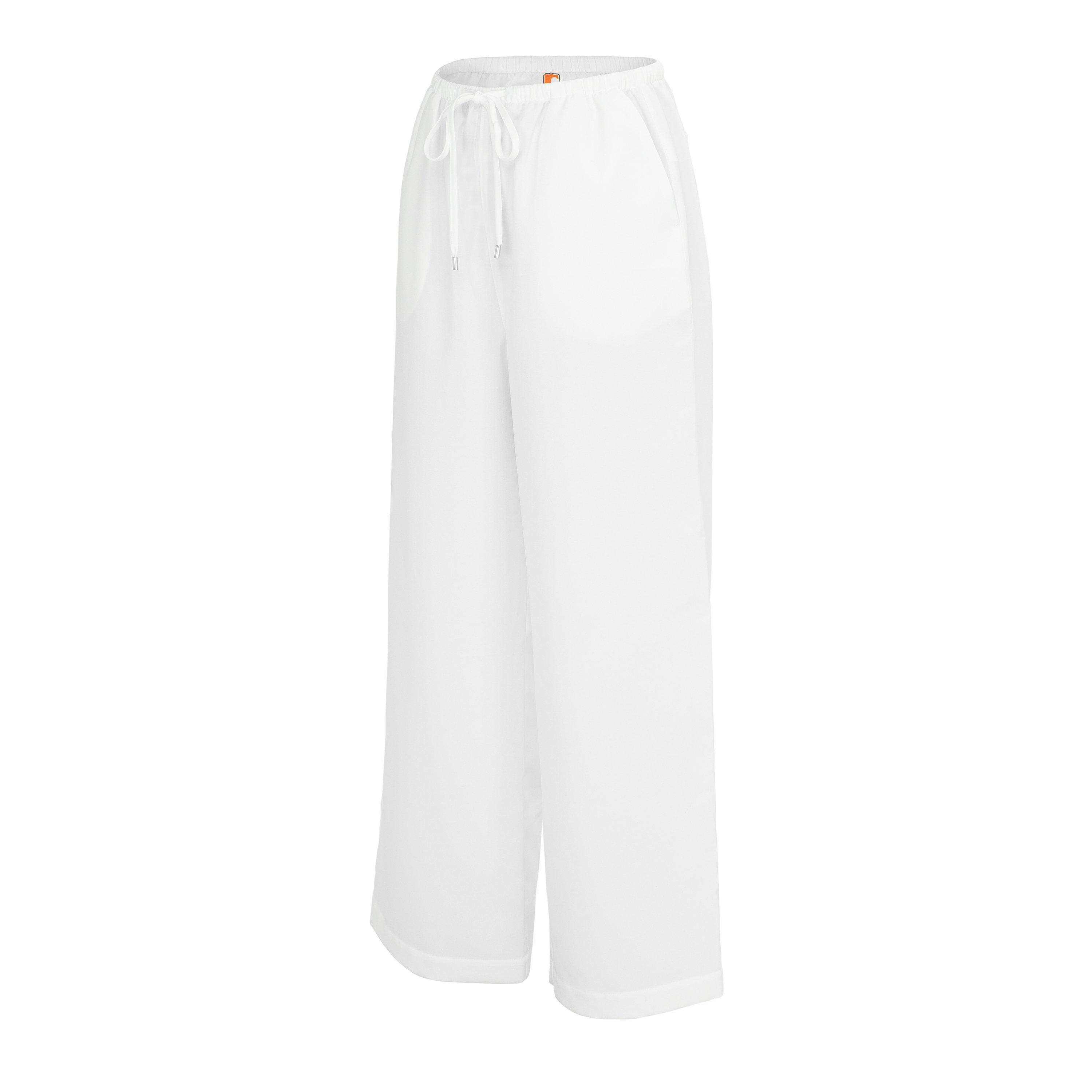 White - SoulCal - Women's Soul Linen Straight Leg Trouser - 3