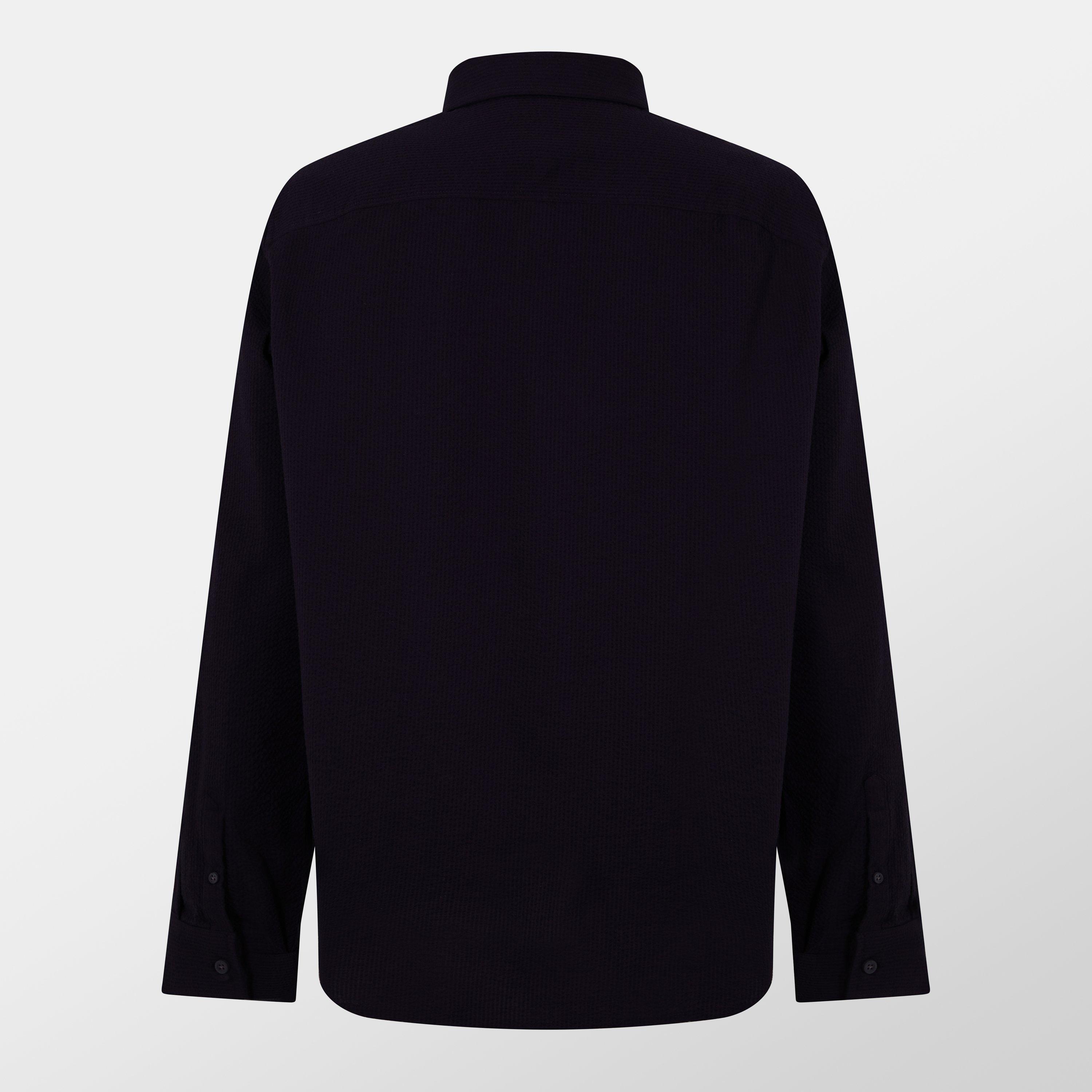 Blue UB101 - Armani Exchange - Men's Long-Sleeve Patterned Shirt - 2