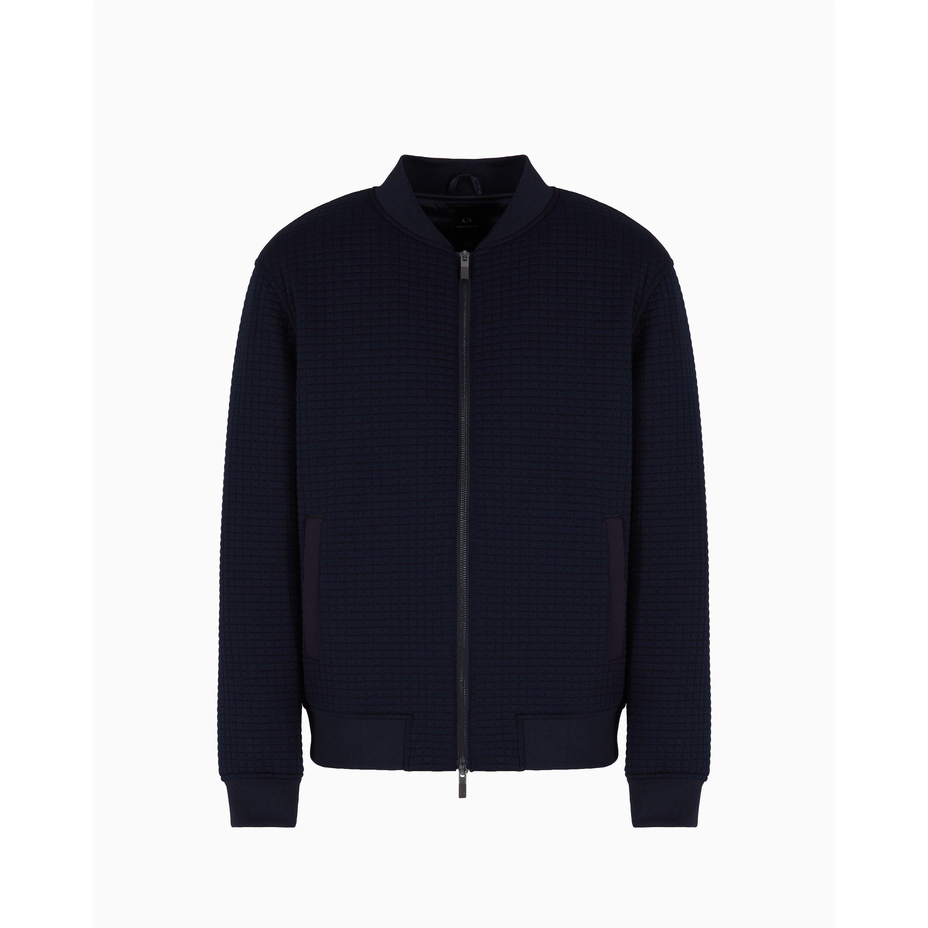 Navy UB101 - Armani Exchange - Men's Full Zip Fleece - 3