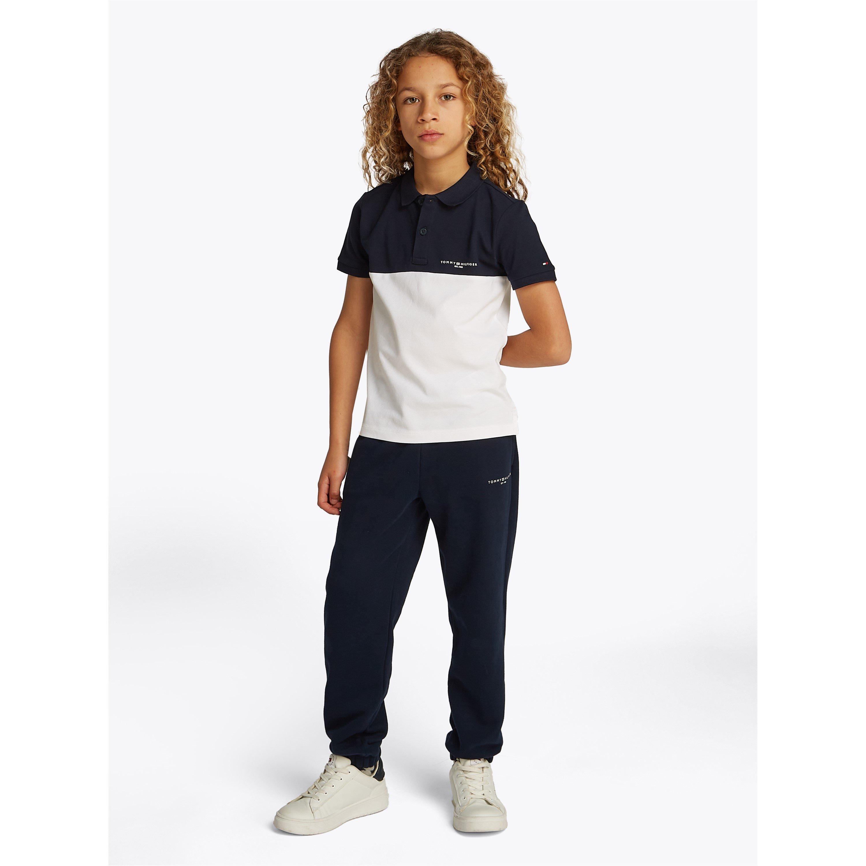 Nachtblau C1G - Tommy Hilfiger - Kids' Colourblock Short-Sleeve Polo Shirt - 2