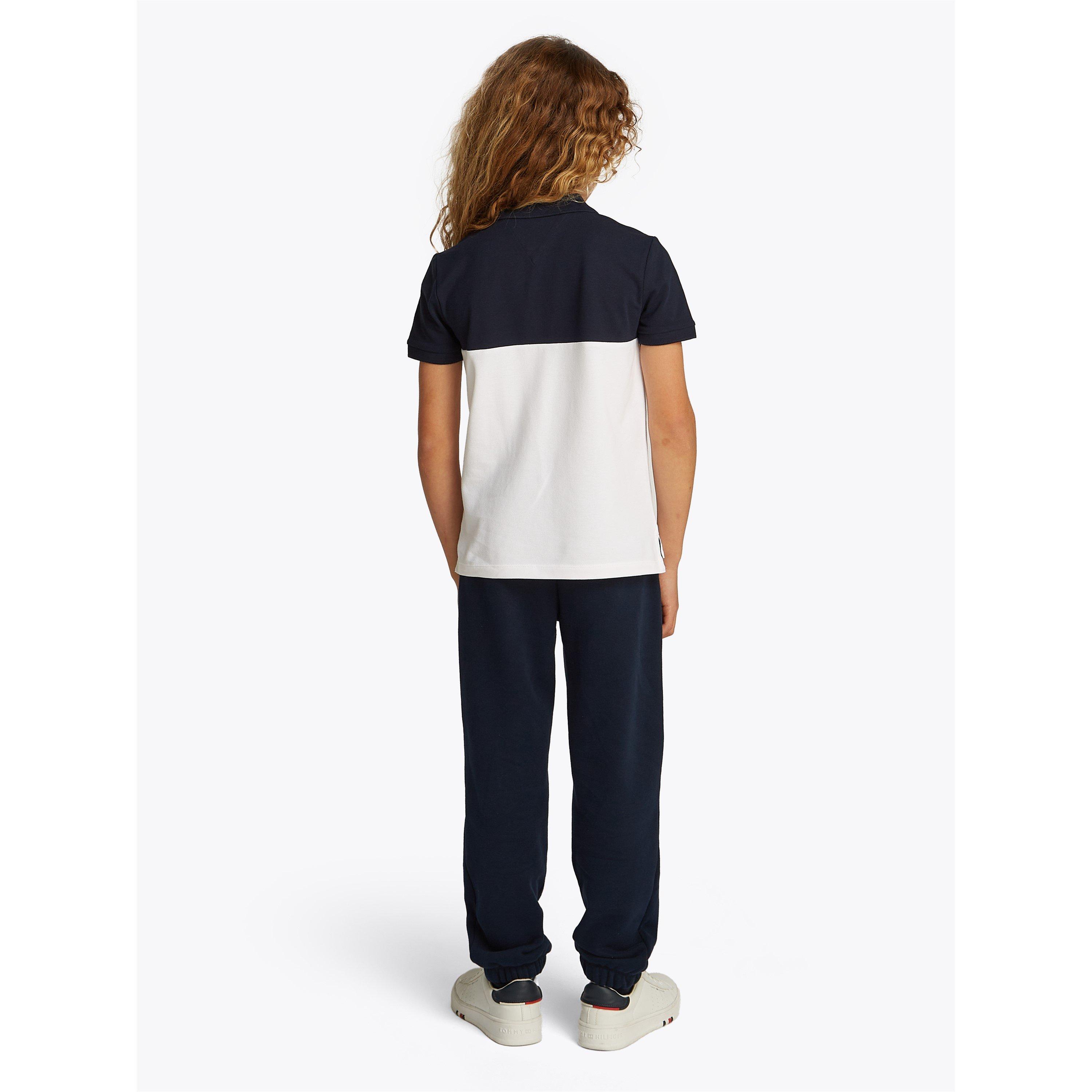 Nachtblau C1G - Tommy Hilfiger - Kids' Colourblock Short-Sleeve Polo Shirt - 3