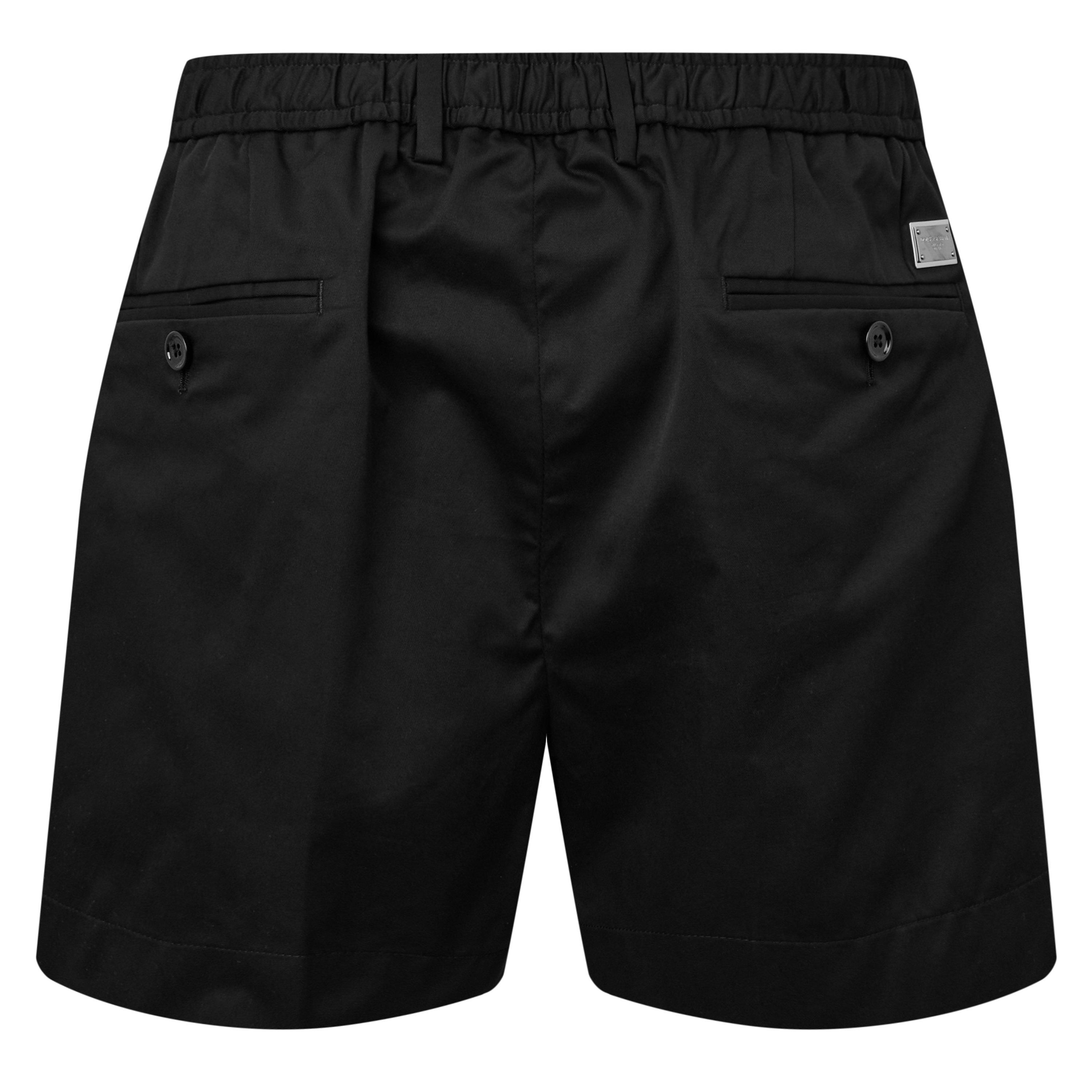 Black - Dolce and Gabbana - Men's Pleated Tailored Shorts - 2