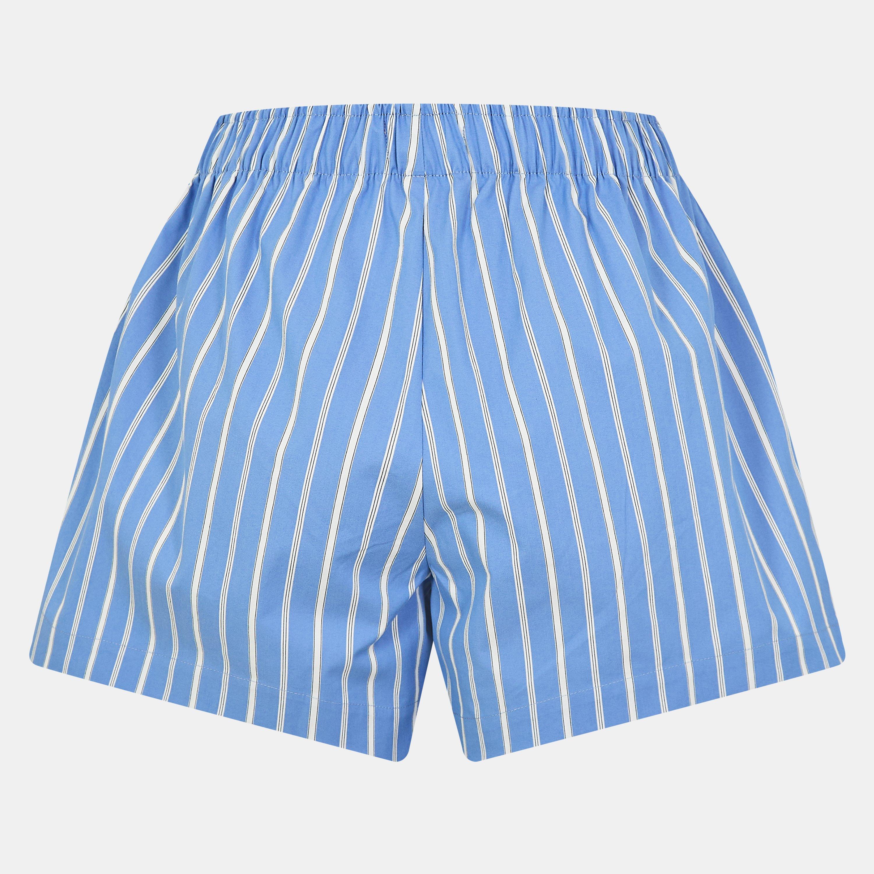 Blue/White - Axel Arigato - Women's Woven Tracksuit Shorts - 2