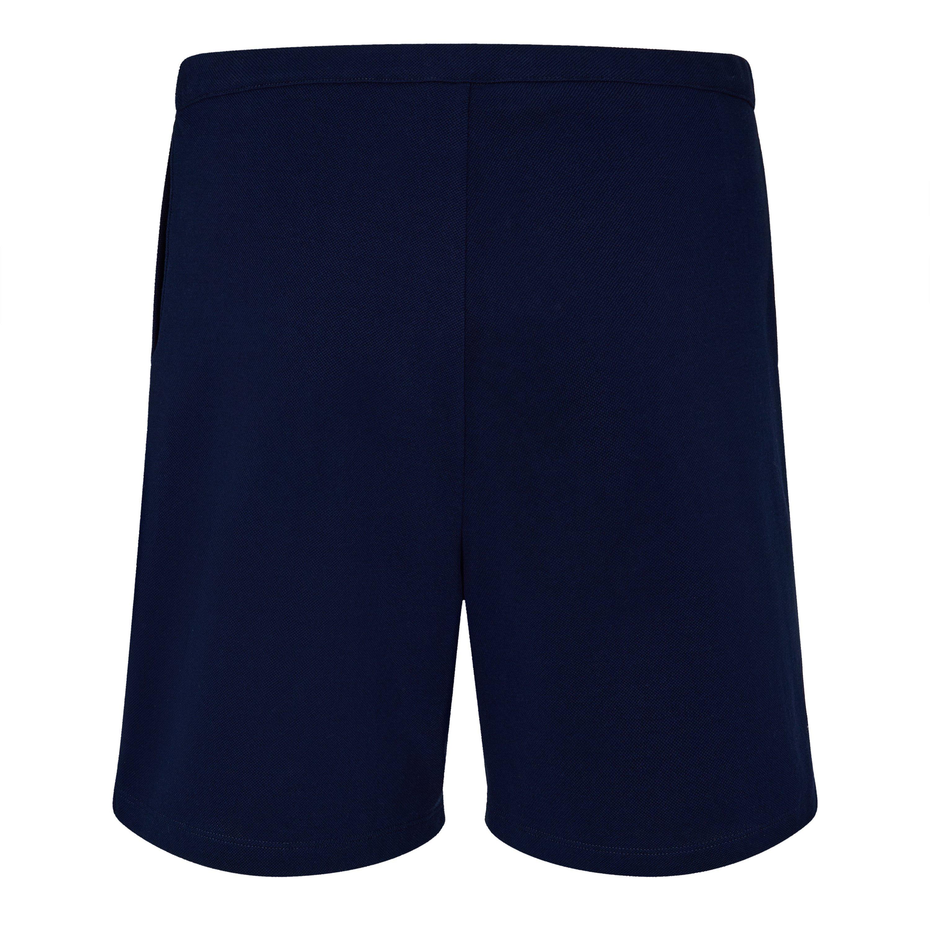 Navy - Miu Miu - Women's Soft Fleece Jogger Shorts - 2