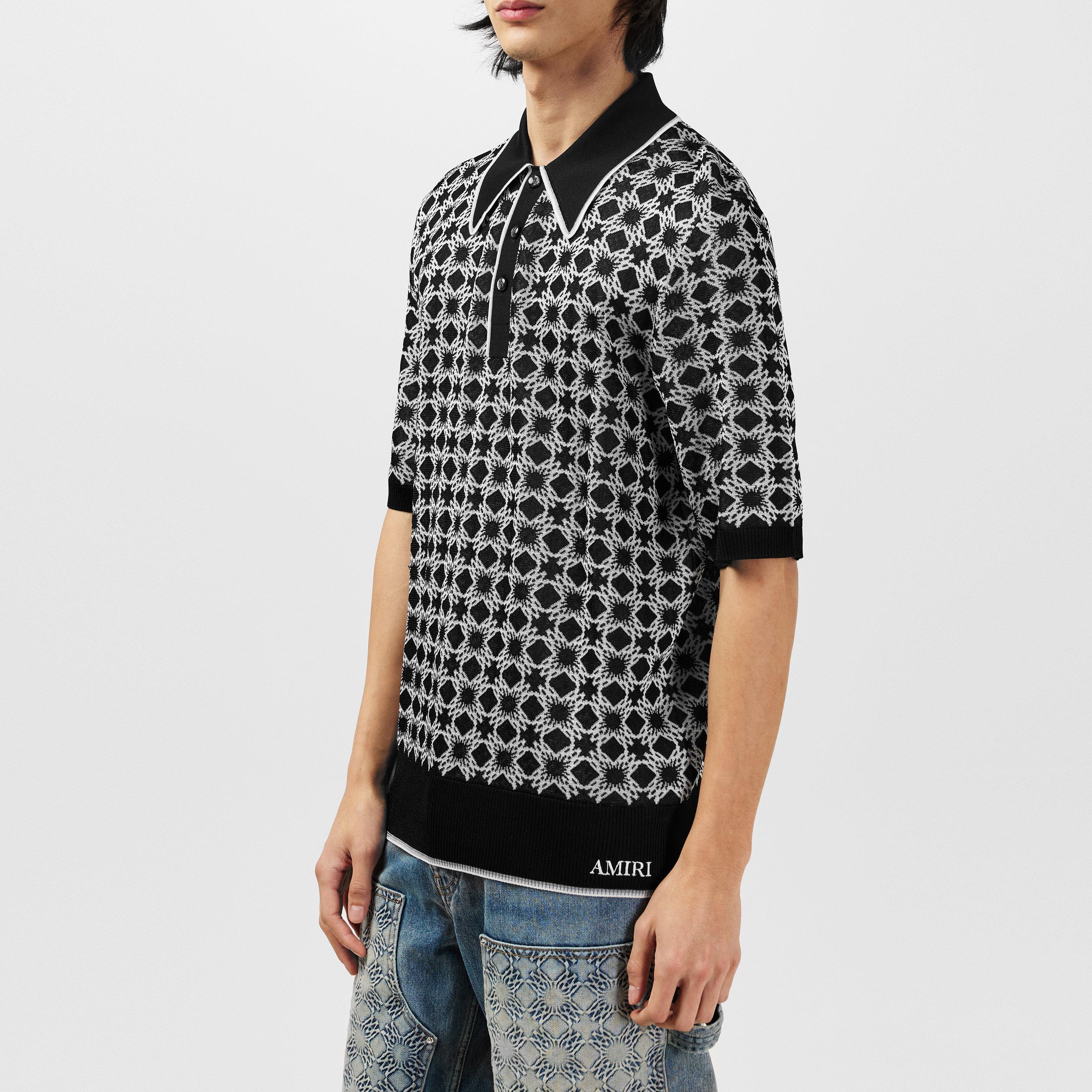 Black - Amiri - Men's Short-Sleeve Polo Shirt - 2