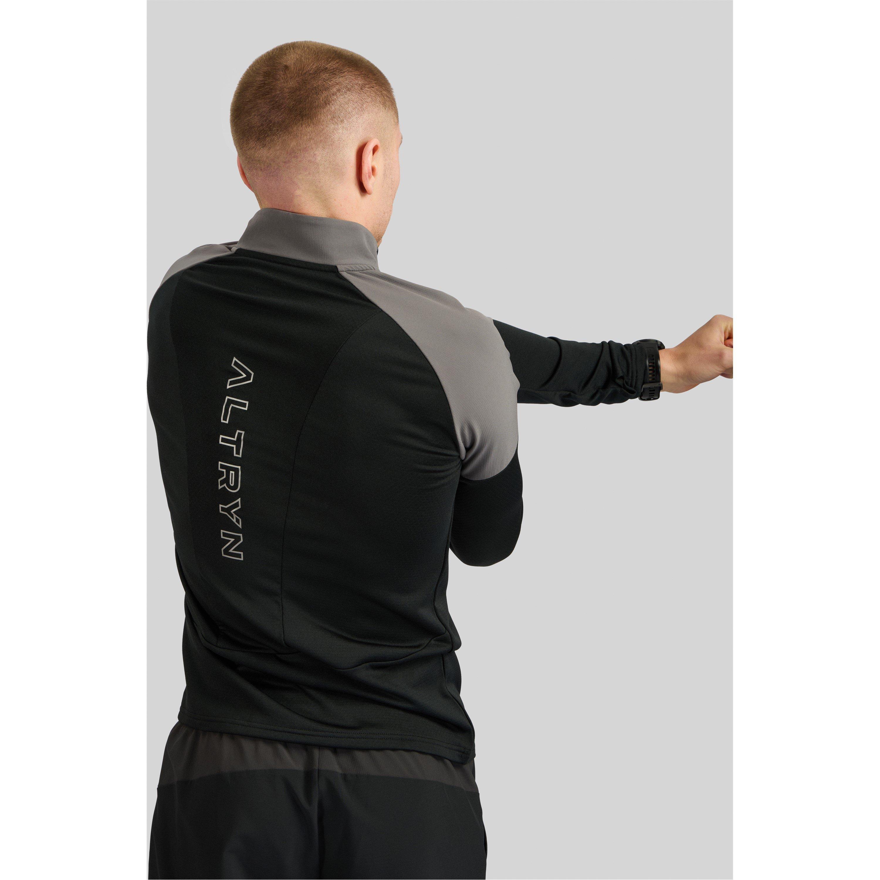 Zwart/Grijs - ALTRYN - quarter Zip Fleece - 2