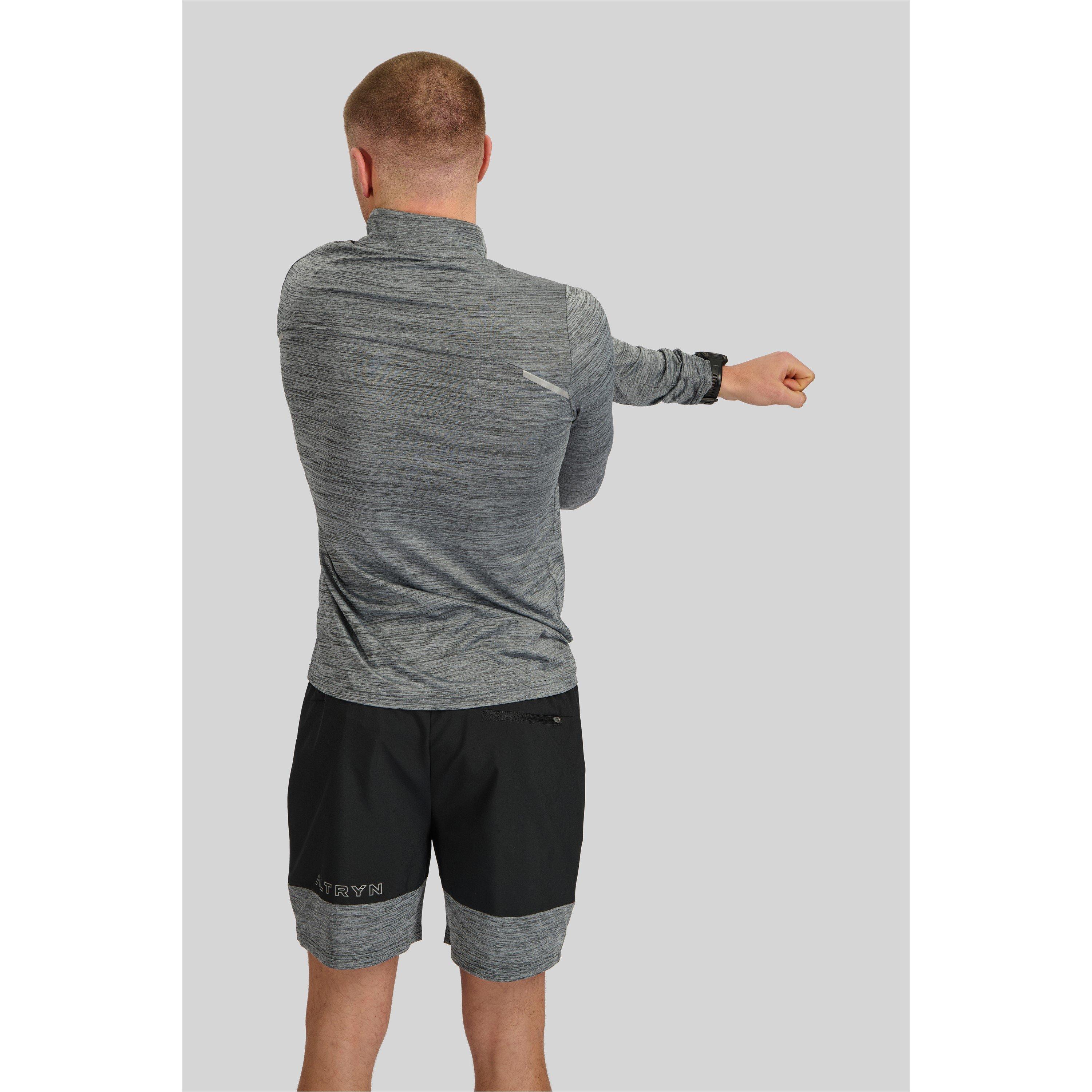 Black Sdye Marl - ALTRYN - quarter Zip Fleece - 2