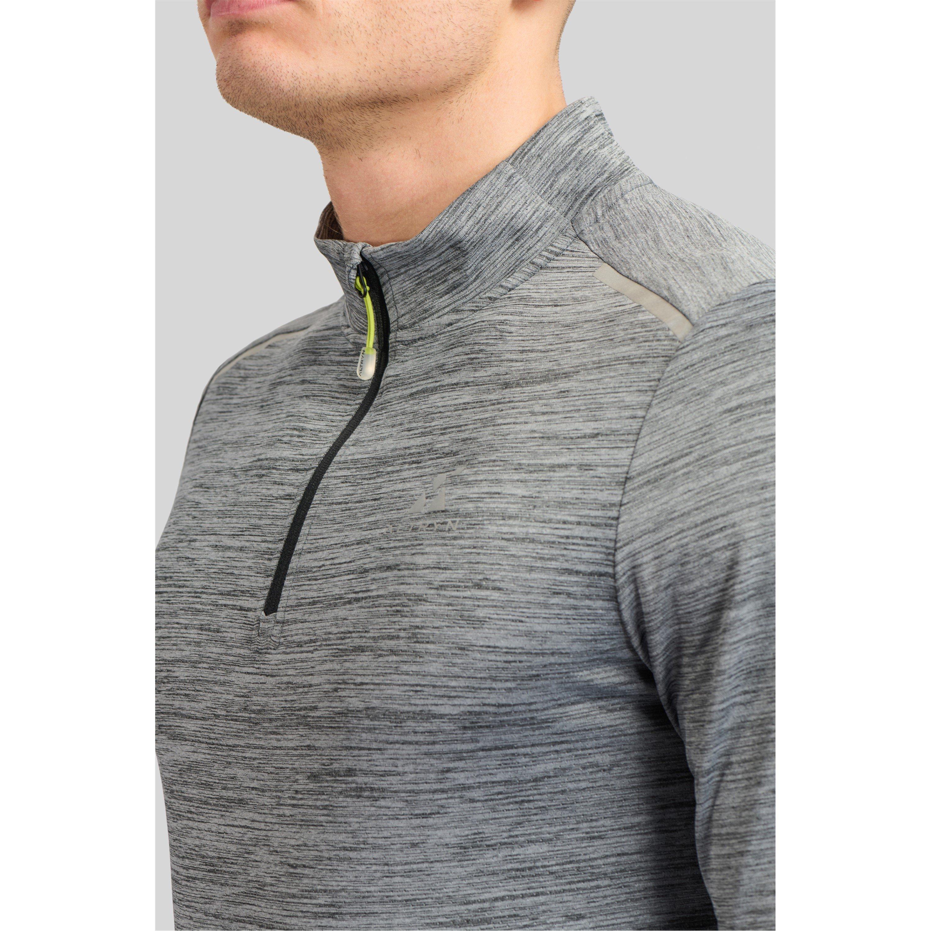 Black Sdye Marl - ALTRYN - quarter Zip Fleece - 3