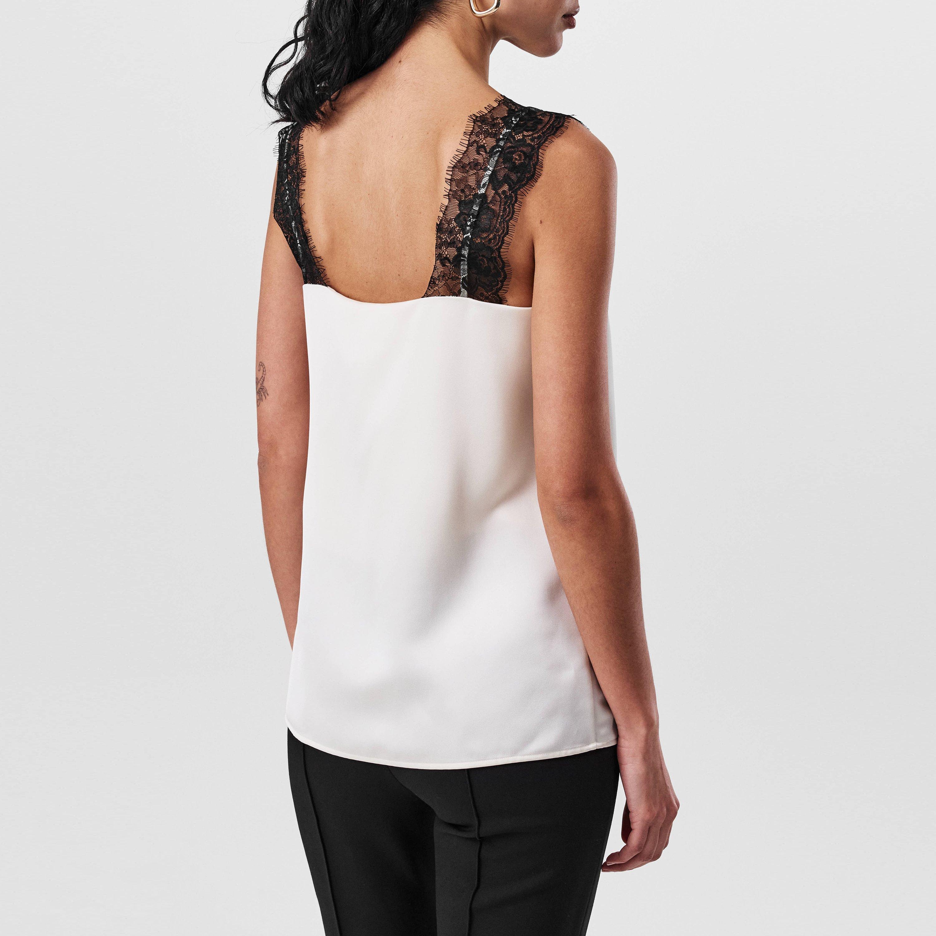 Open White 118 - Boss - Women's Belinga Satin Top, Luxurious Finish - 3