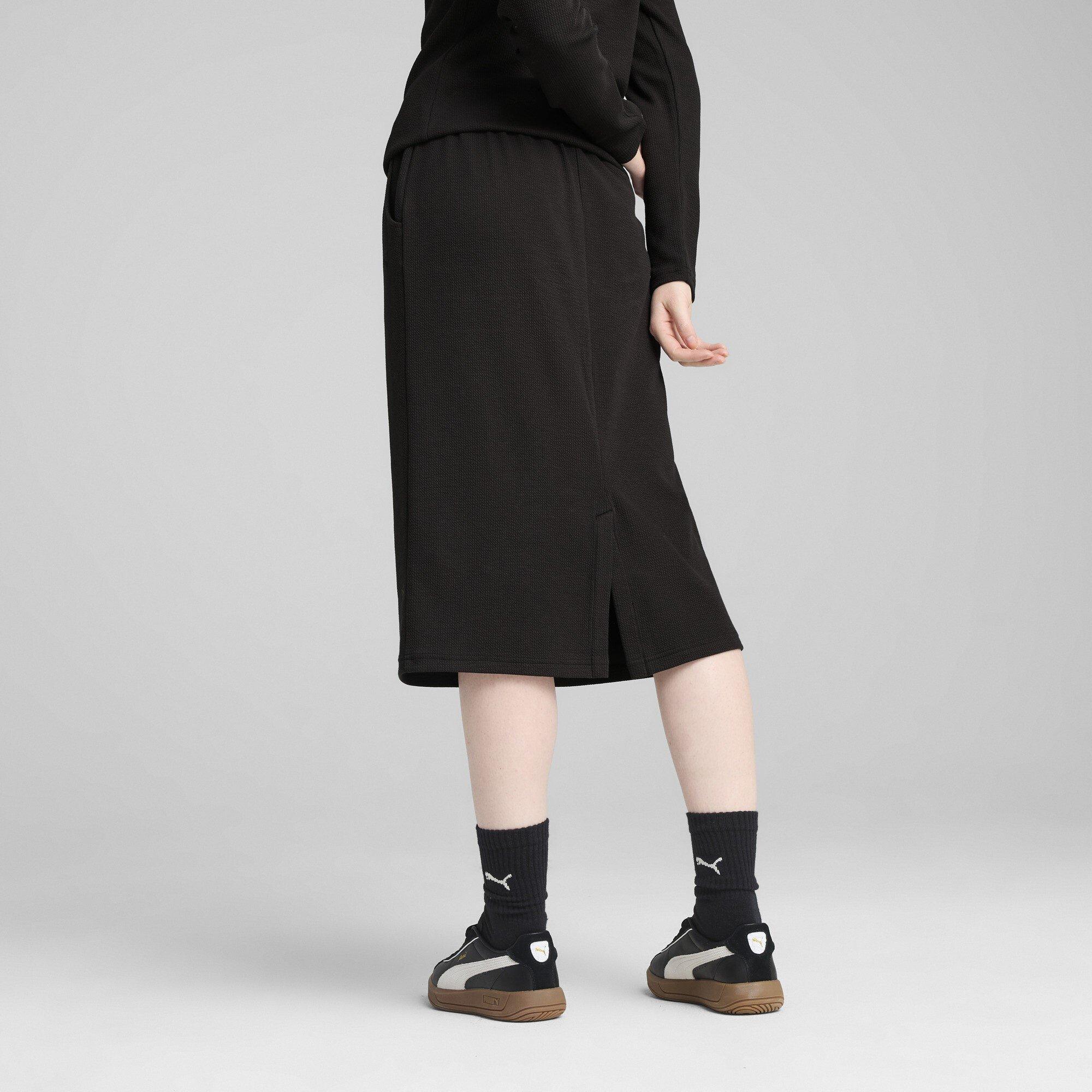 Puma Black - Puma - Drawstring Midi Skirt Womens - 3