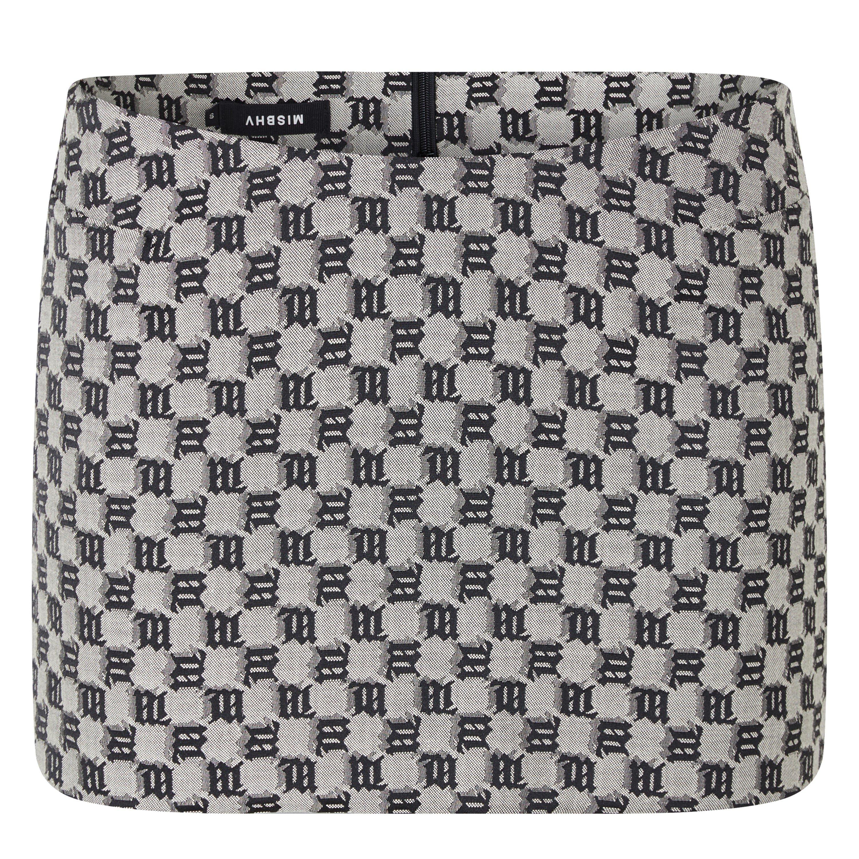 Black - MISBHV - Monogram Jacquard Mini Skirt - 5