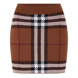 Burberry Check Jacquard Mini Skirt