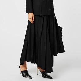 Off White Tech Drill Pleated Skirt