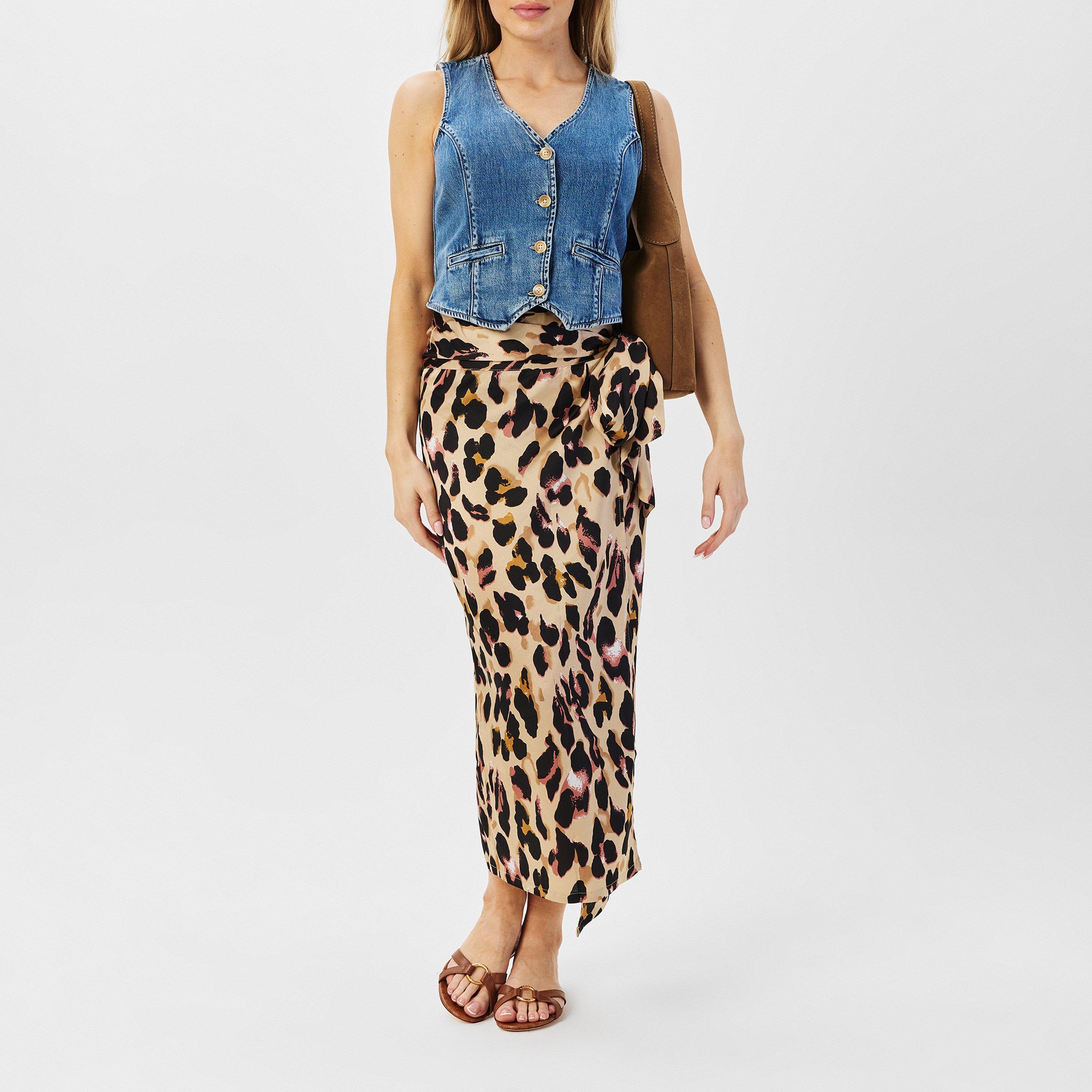 Leopard - Never Fully Dressed - Jaspre Wrap Skirt - 6