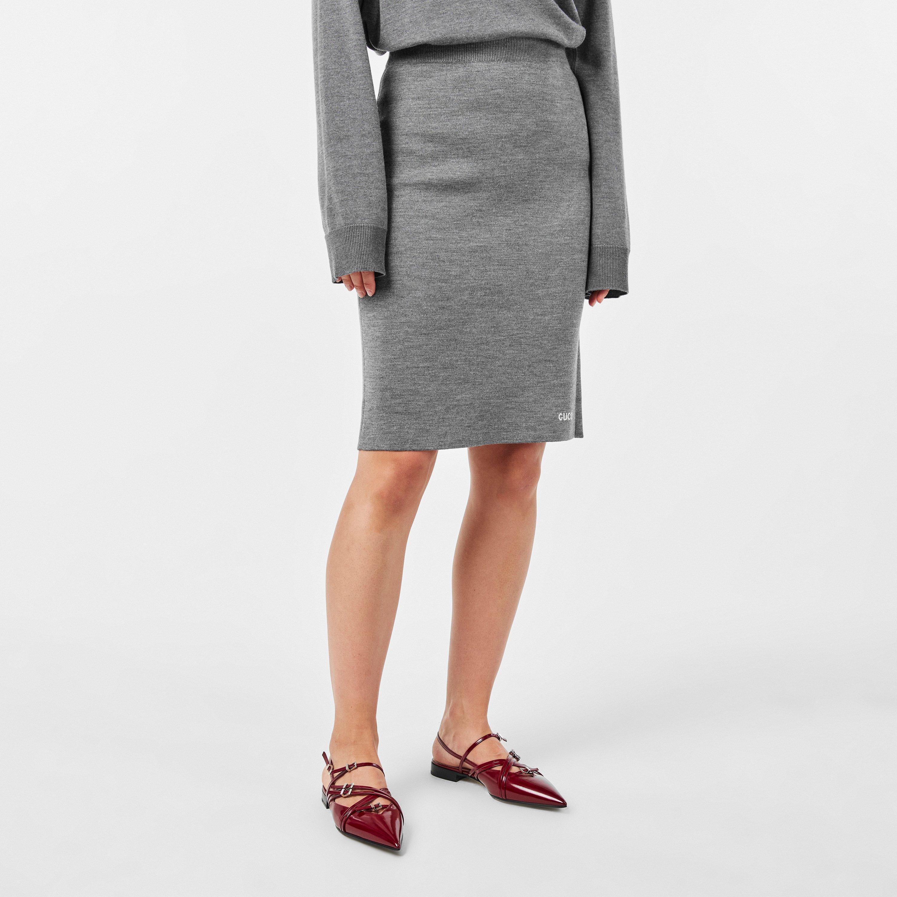 Grey Melange - Gucci - Midi Skirt - 3
